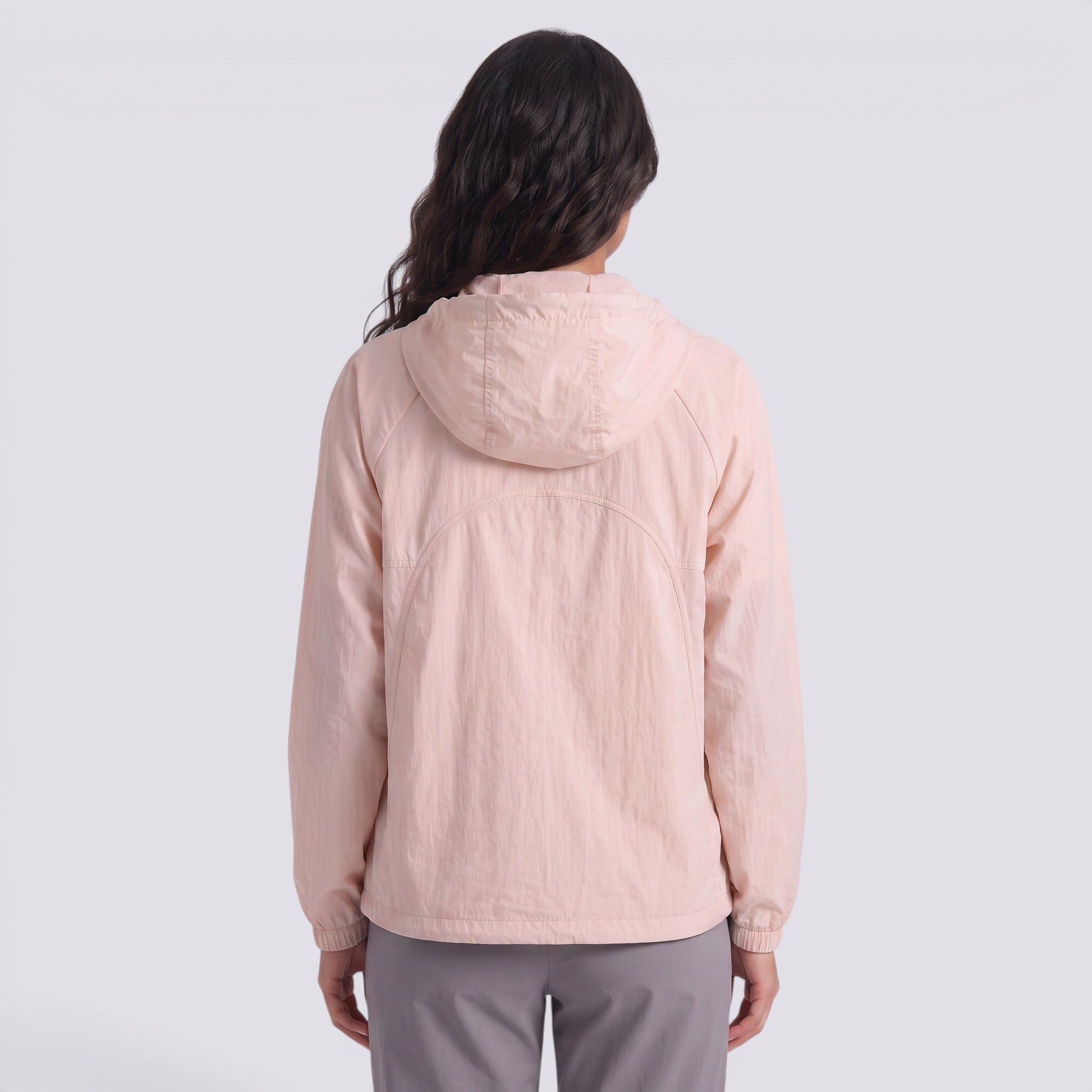 Chaqueta Cortavientos Mujer Ligera con Capucha