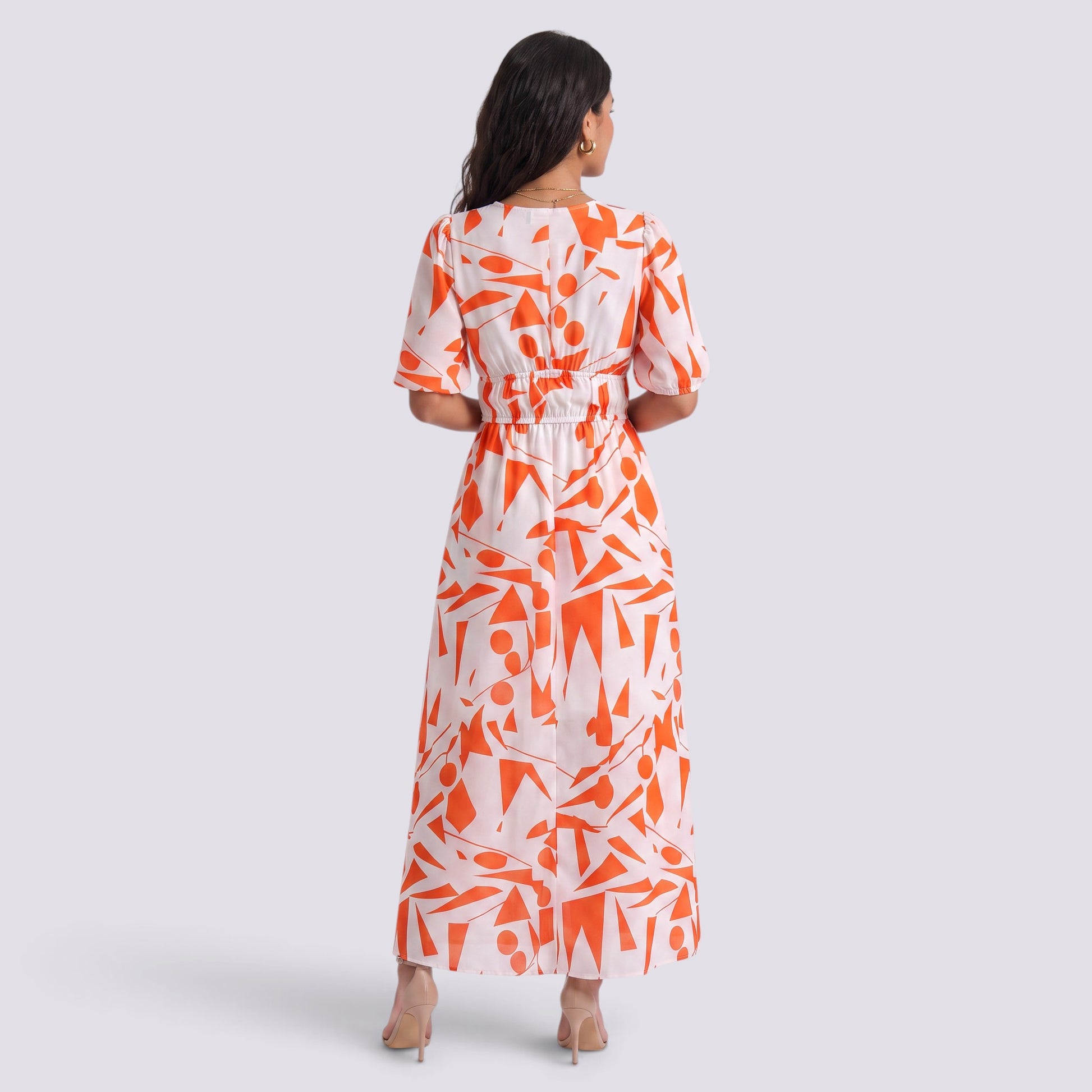 Vestido Corto Mujer Escote V Entallado