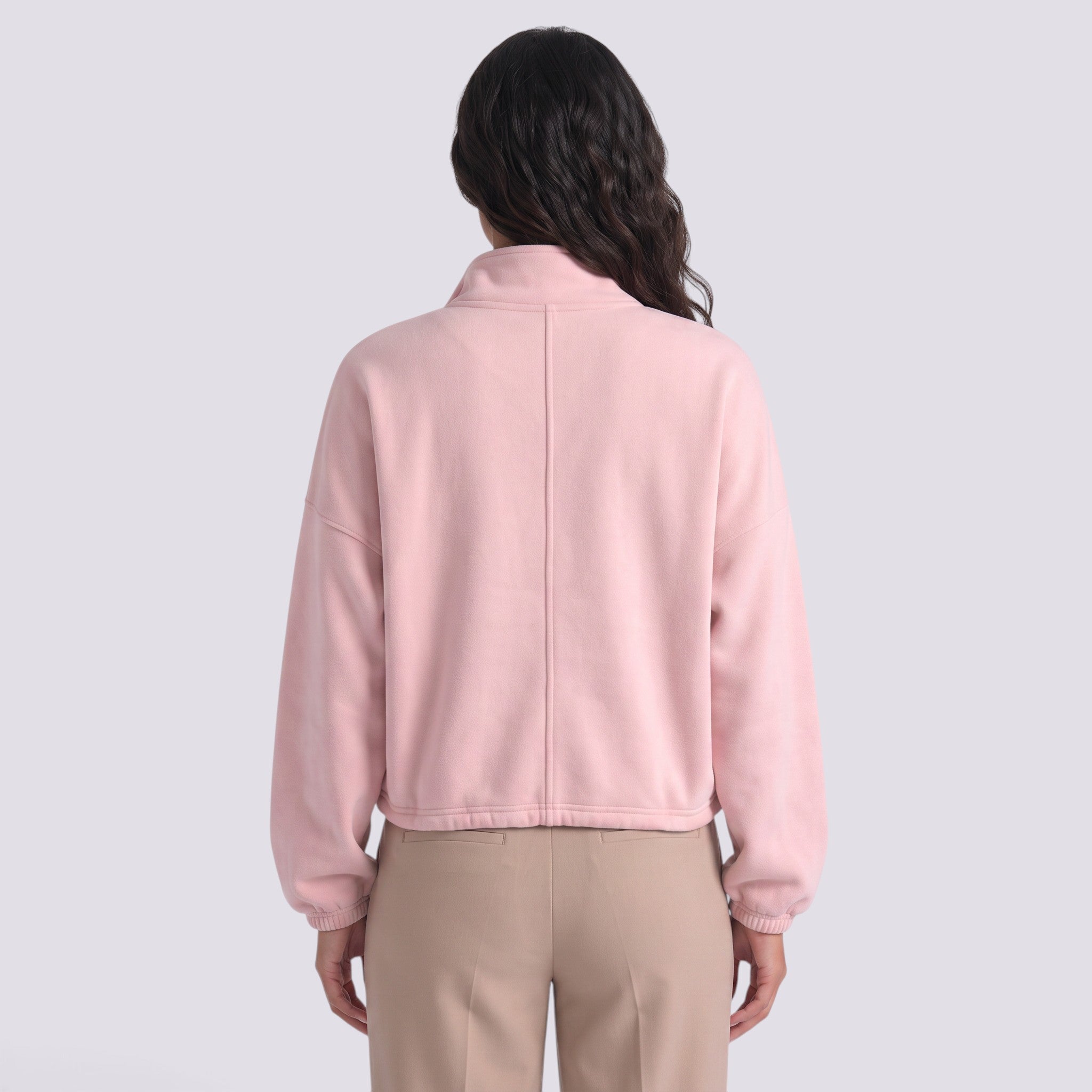 Chaqueta Mujer Con Capucha y Cremallera Cordón Ajustable