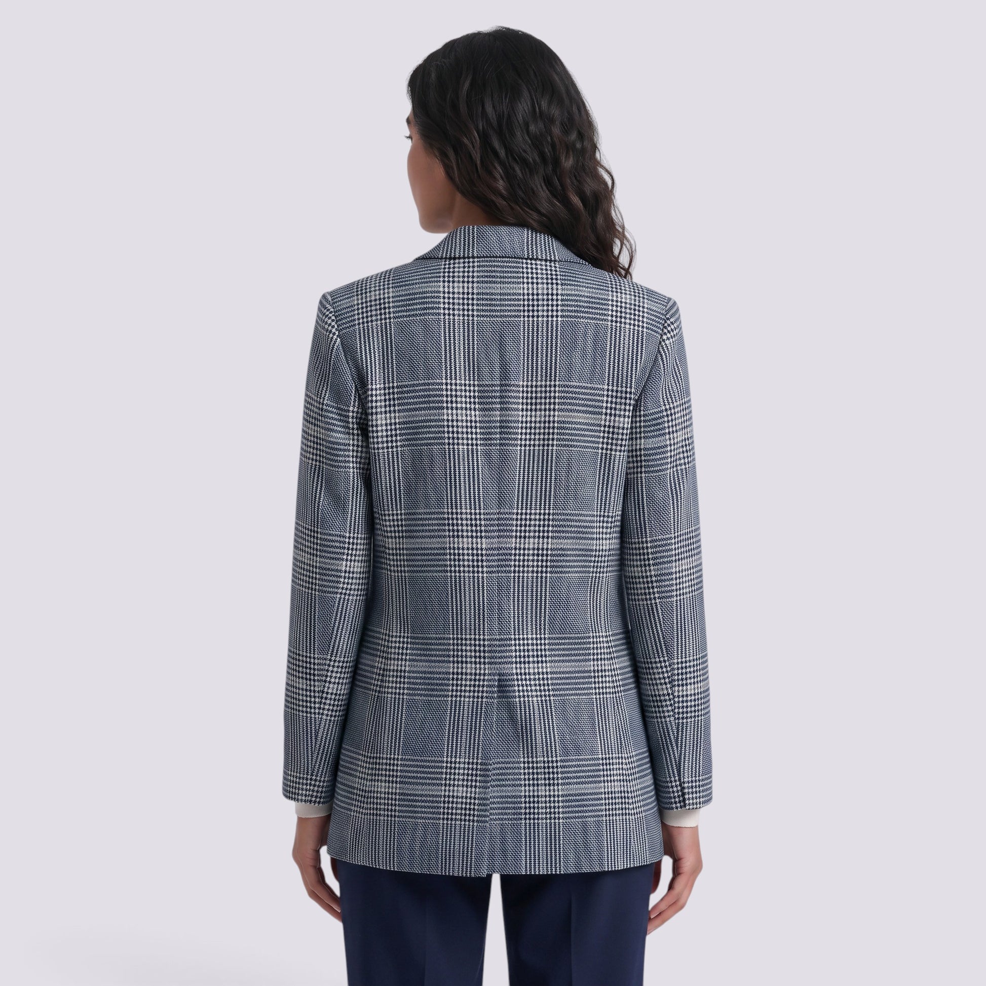Blazer Mujer Pata de Gallo Oversize