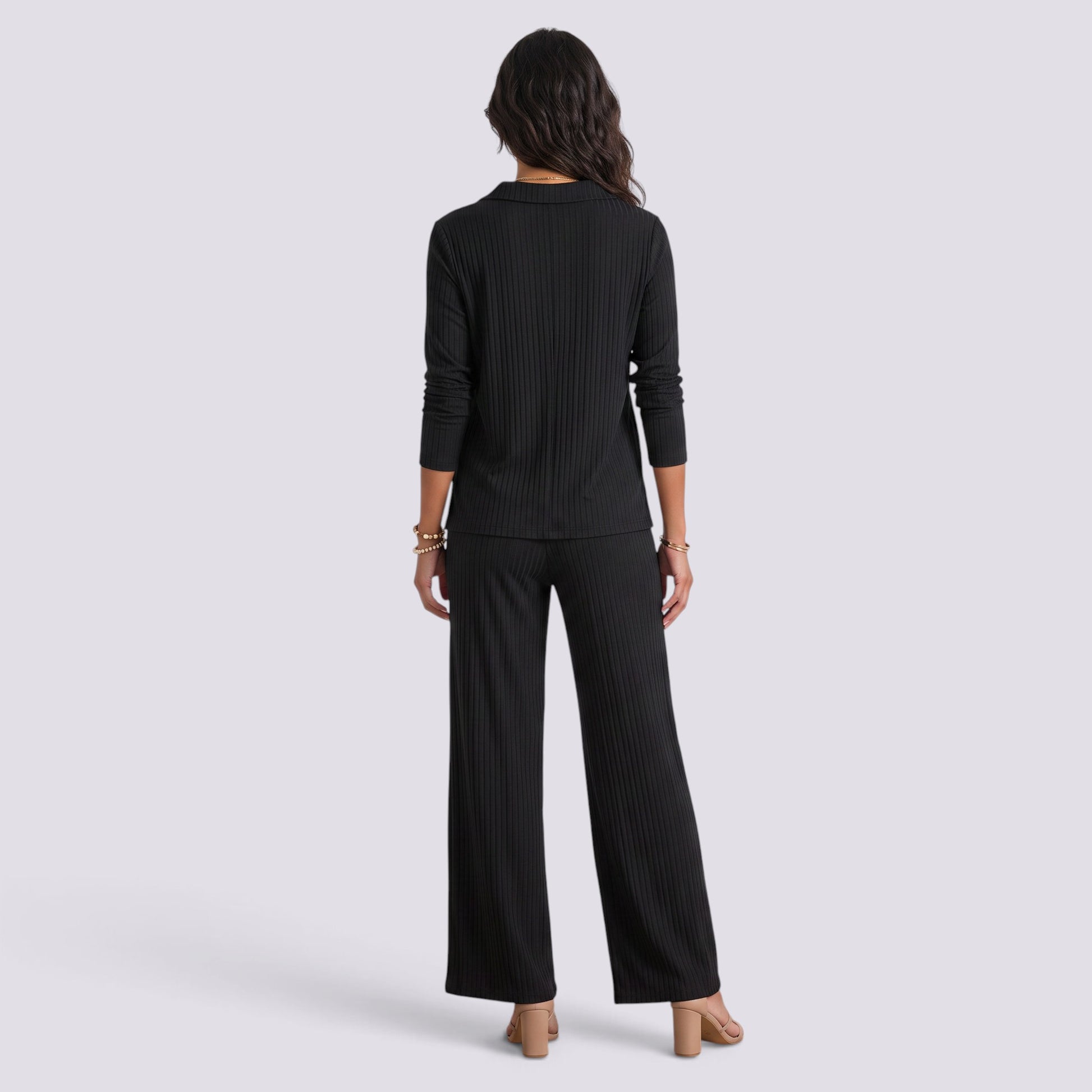 Conjunto Mujer Camisa y Pantalón Ancho