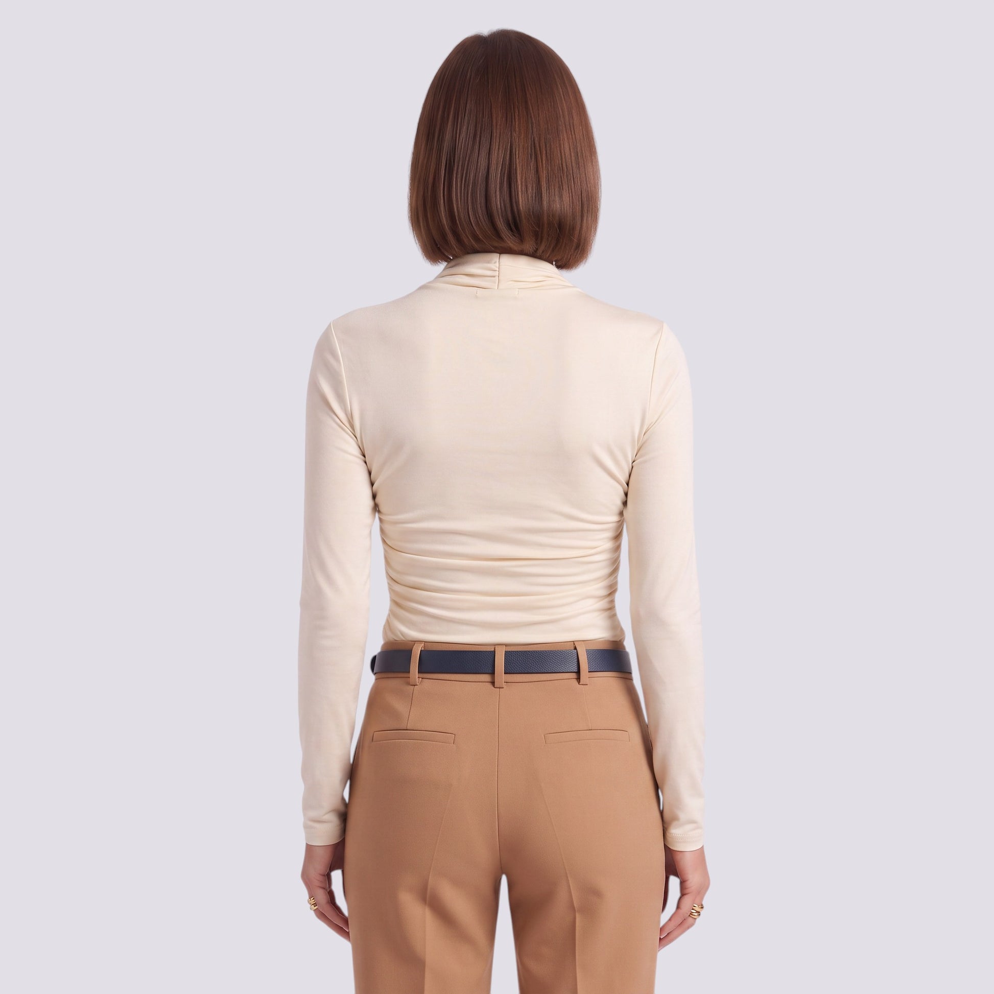 Blusa Mujer Manga Larga Escote Cruzado