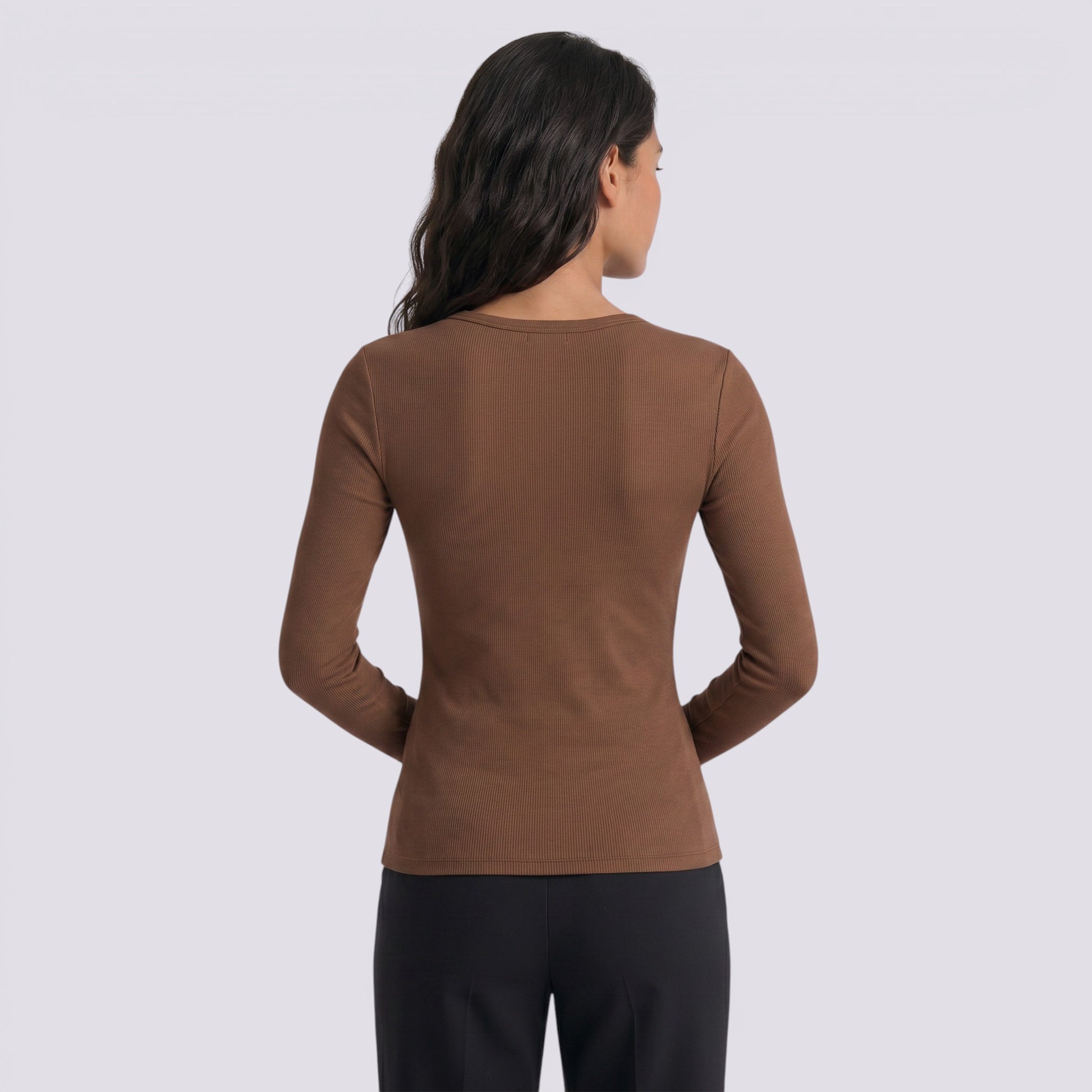 Camiseta Mujer Manga Larga Entallada