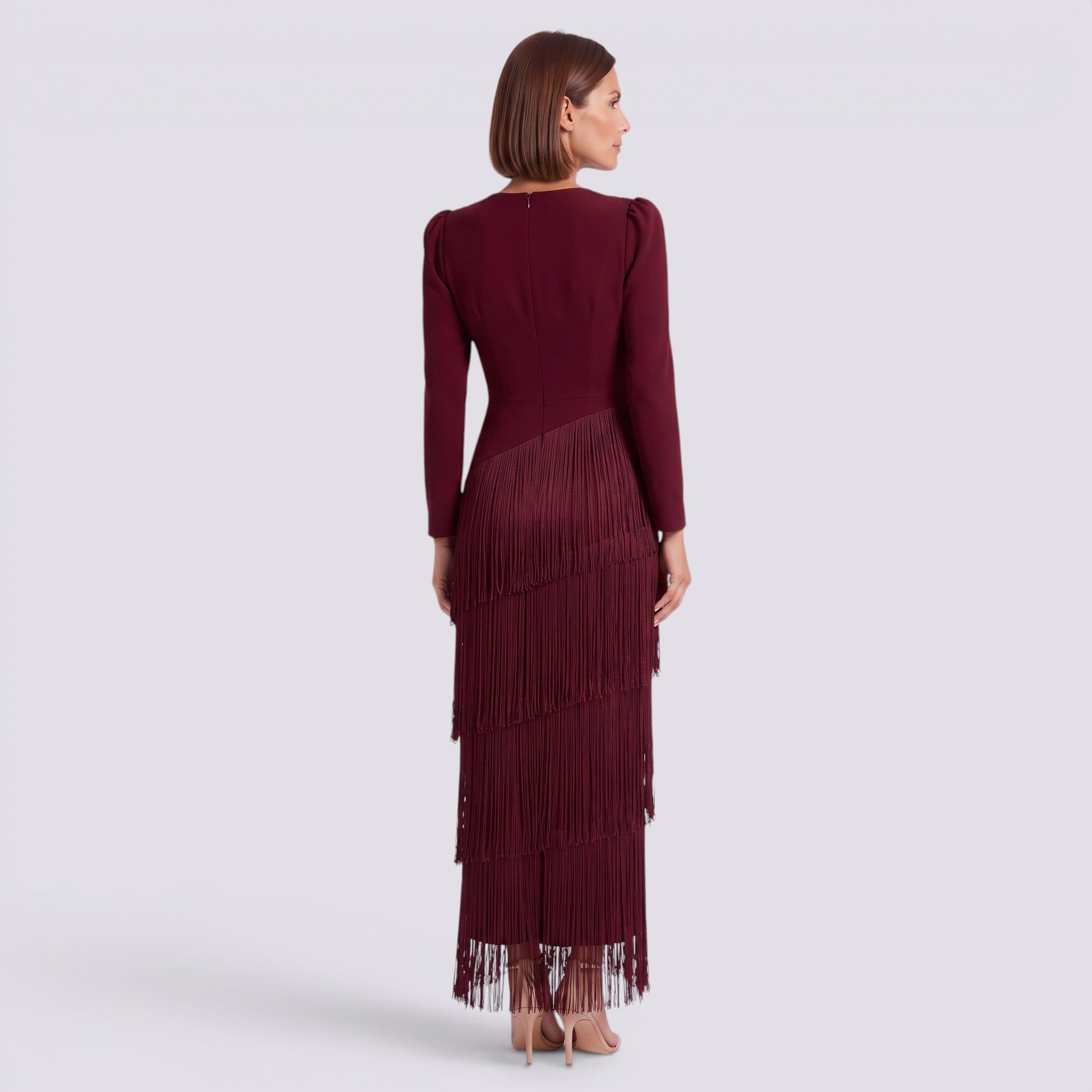 Vestido Largo Fiesta Mujer Escote V