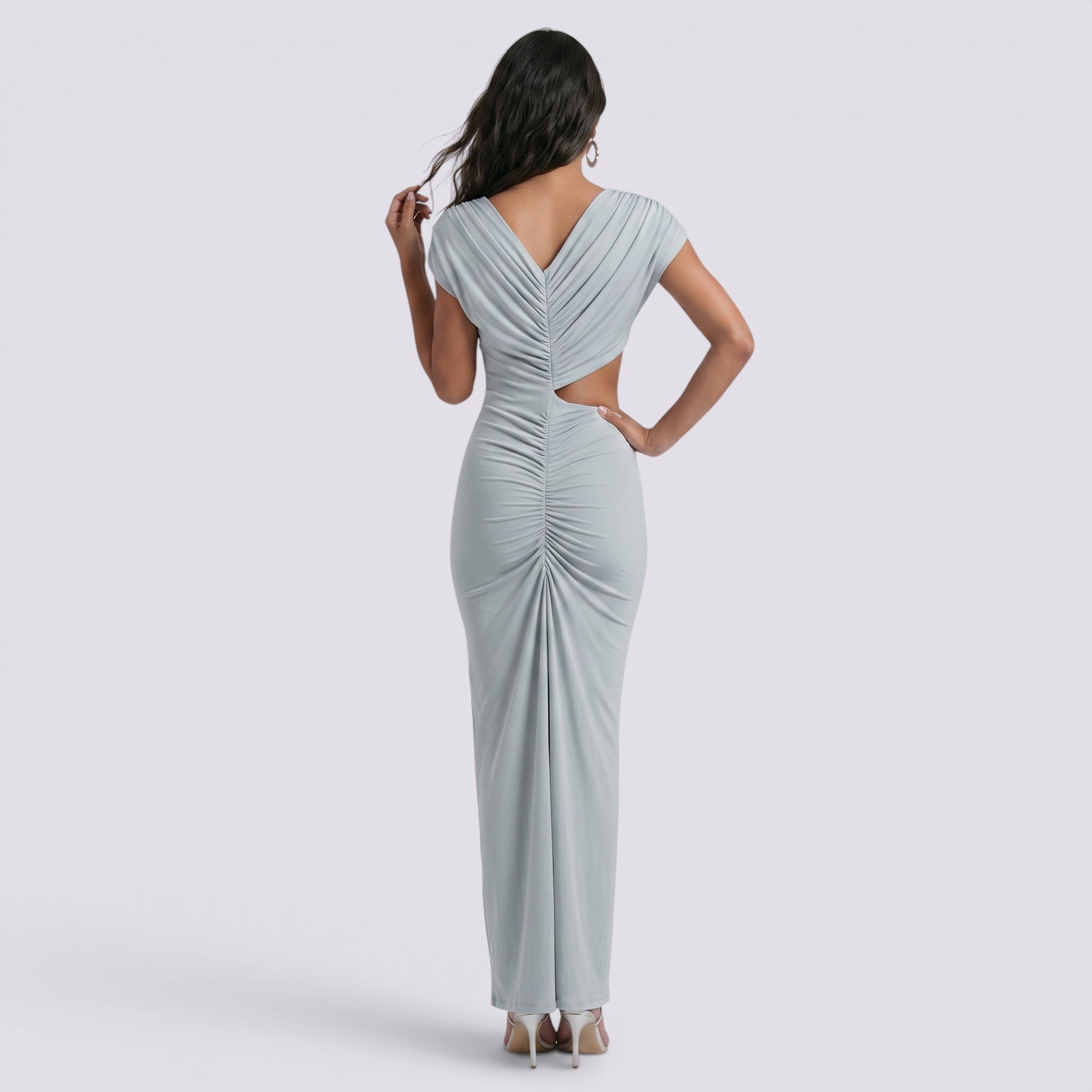 Vestido Largo Mujer Elegante Aberturas