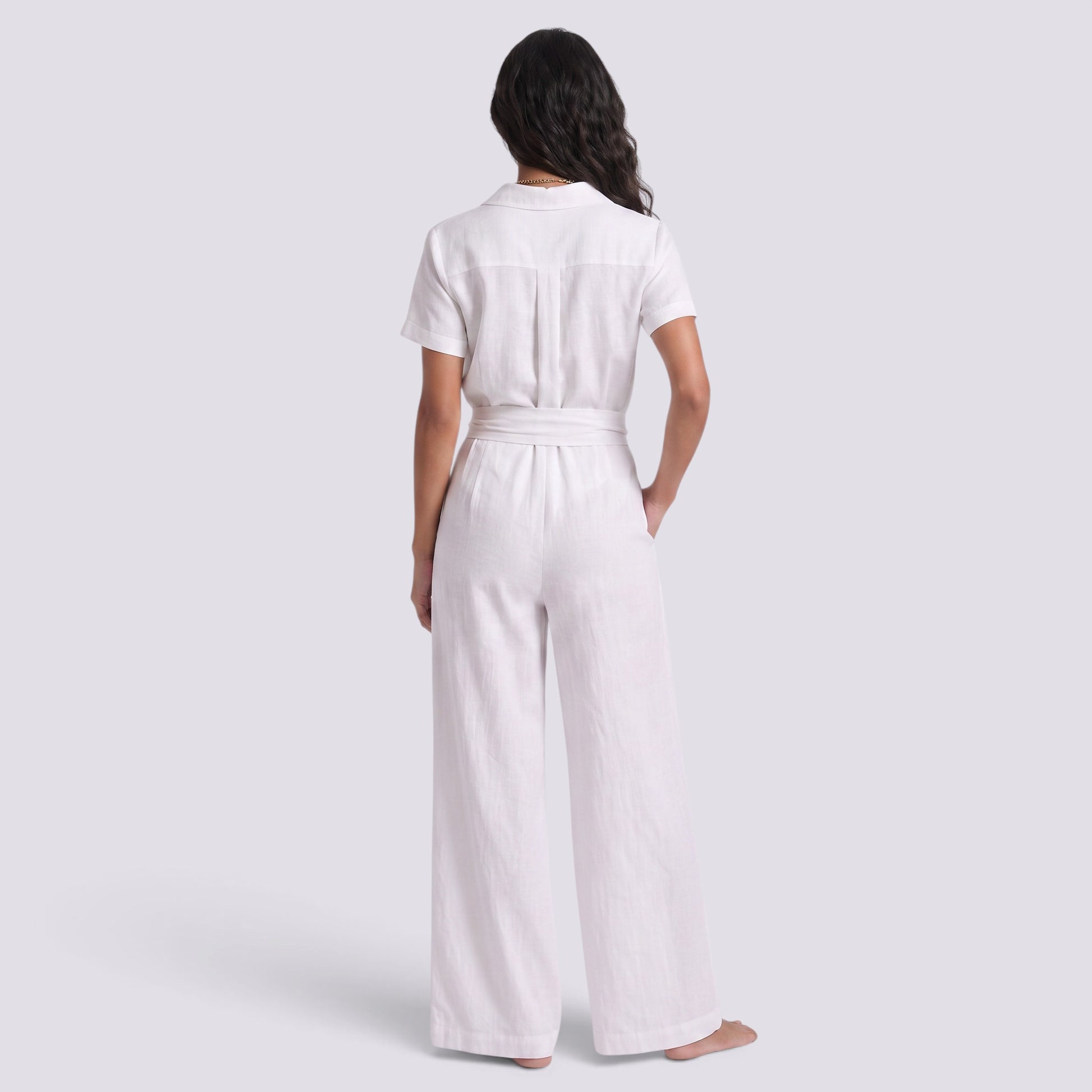 Conjunto Mujer Camisa Pantalón Cintura Alta Mujer Palazzo