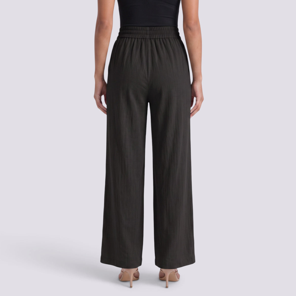Pantalón Ancho Mujer Cintura Cordón