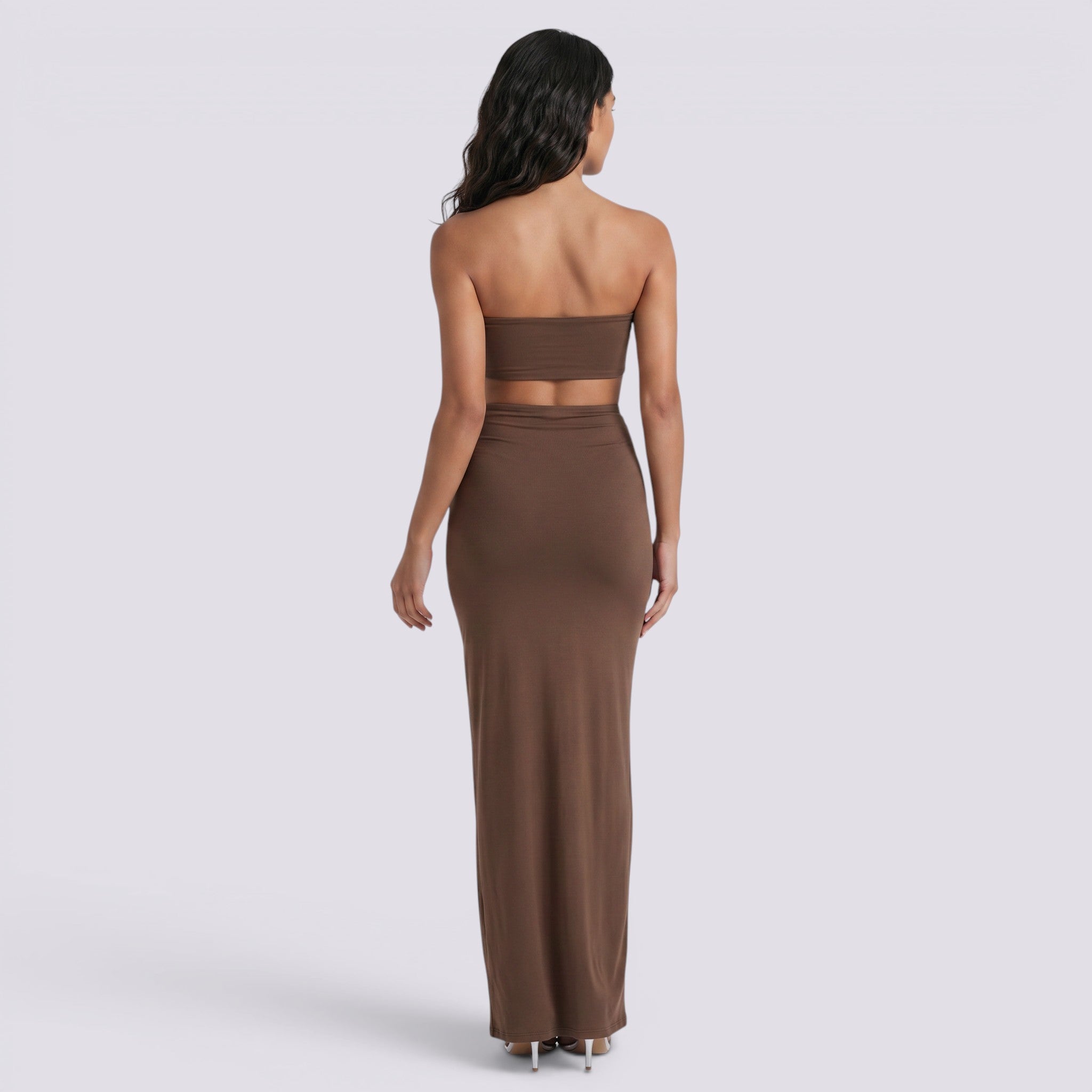 Conjunto Mujer Falda Larga Elegante