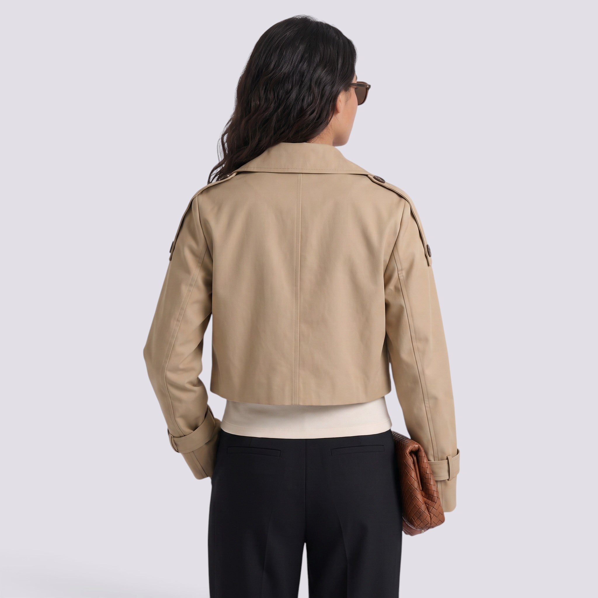 Chaqueta Corta Mujer Doble Botonadura