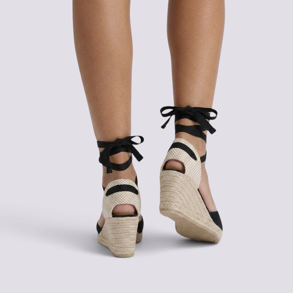 Sandalias Mujer con Cuña de Esparto