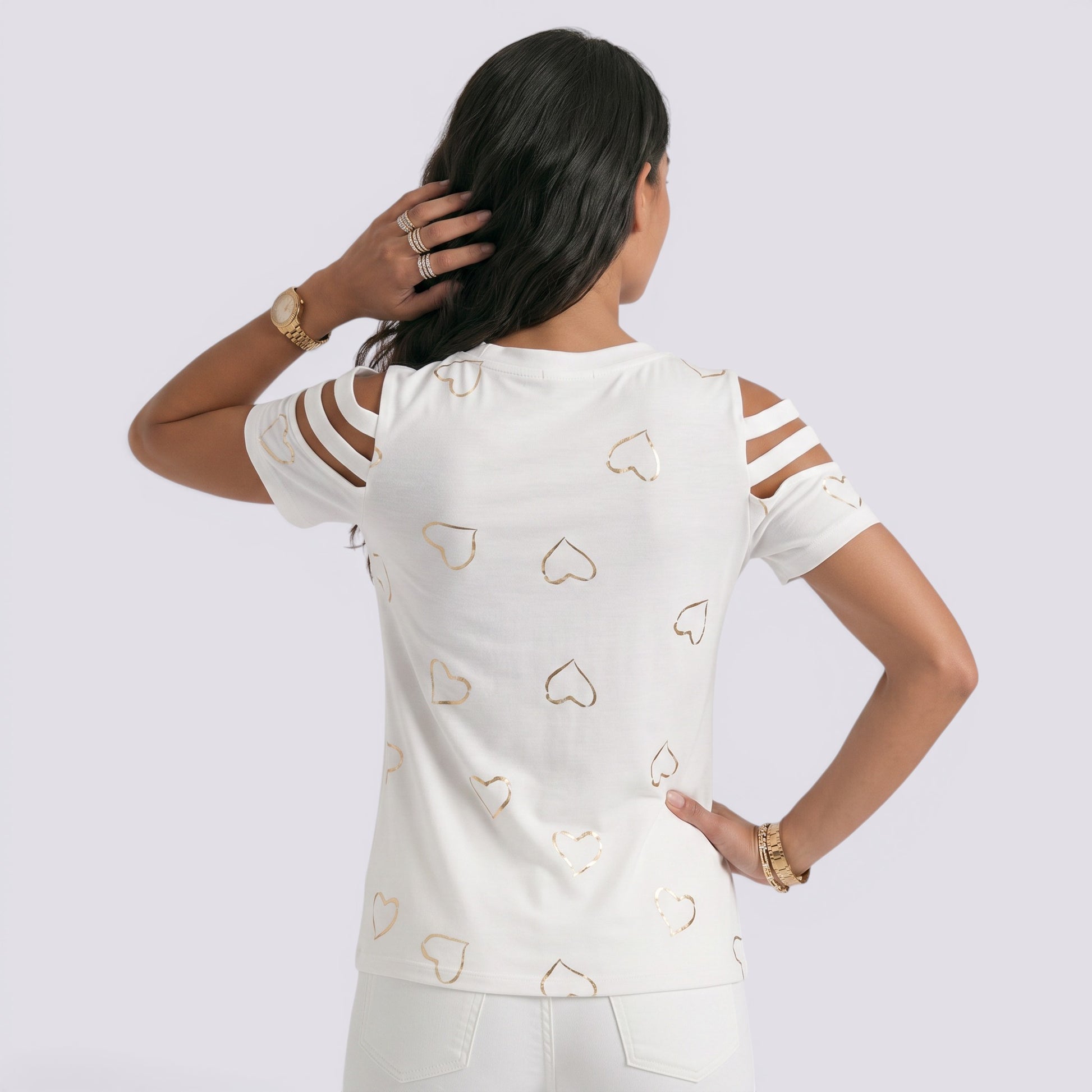 Camiseta Mujer Manga Corta Estampada