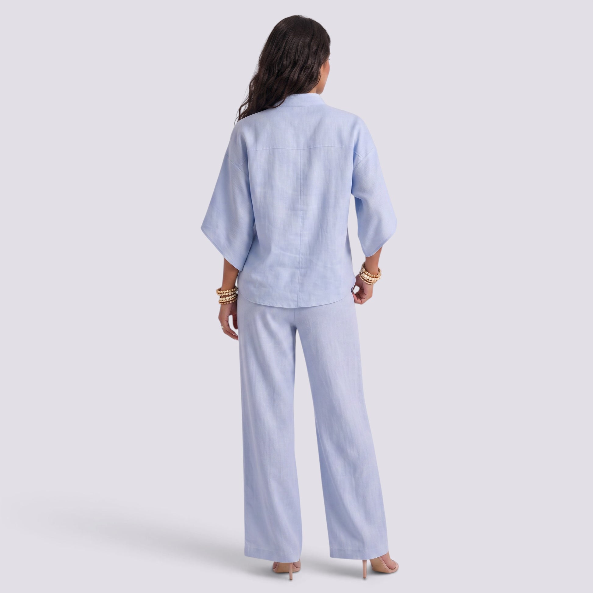 Conjunto Mujer Top y Pantalón Recto