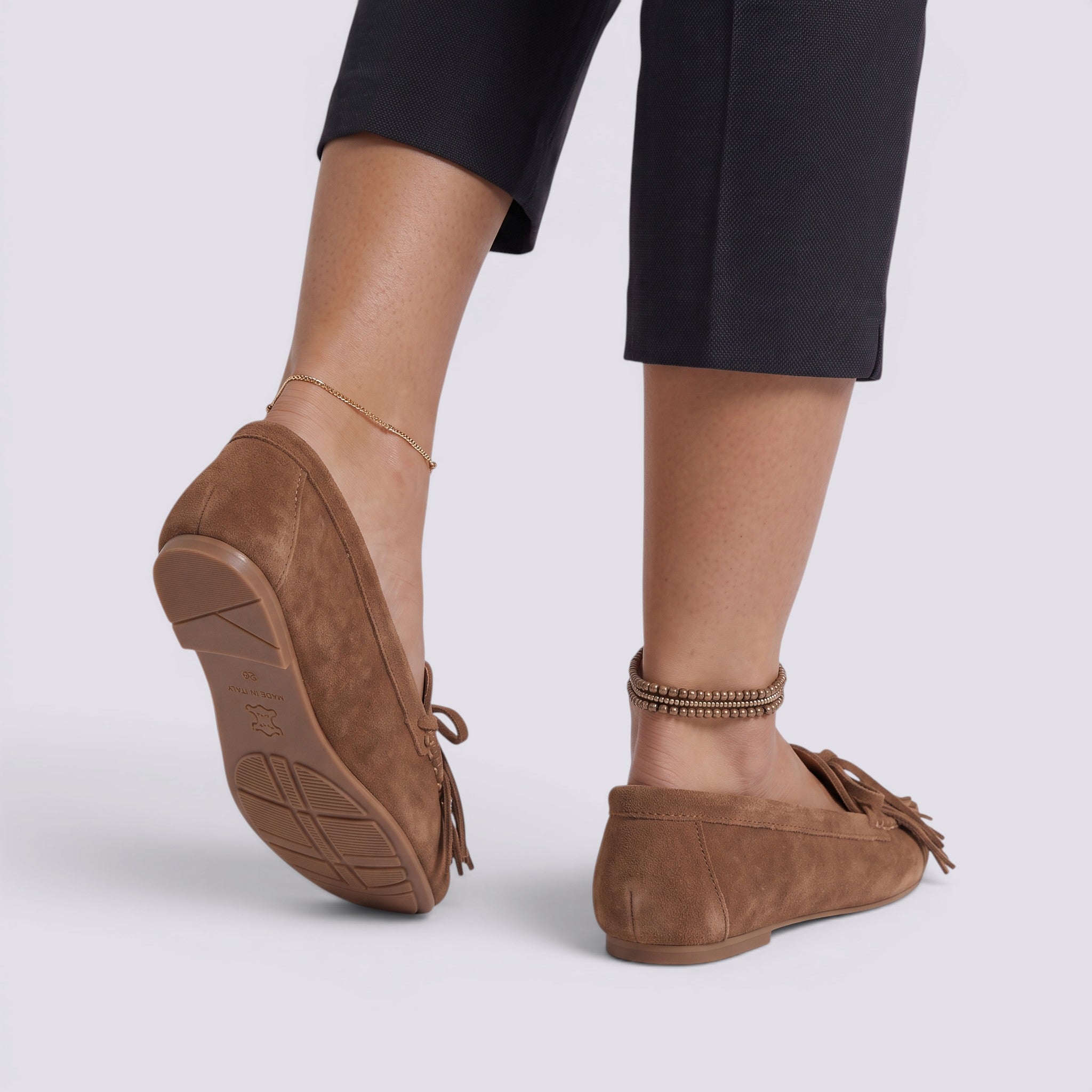 Zapatos Mocasines Mujer Planos Elegantes Acabado Mate