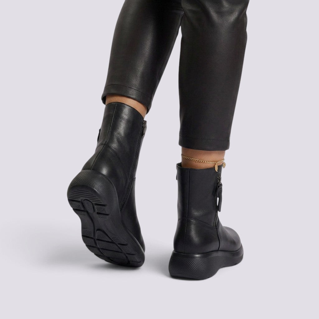 Botines Camperos Mujer con Flecos Planos