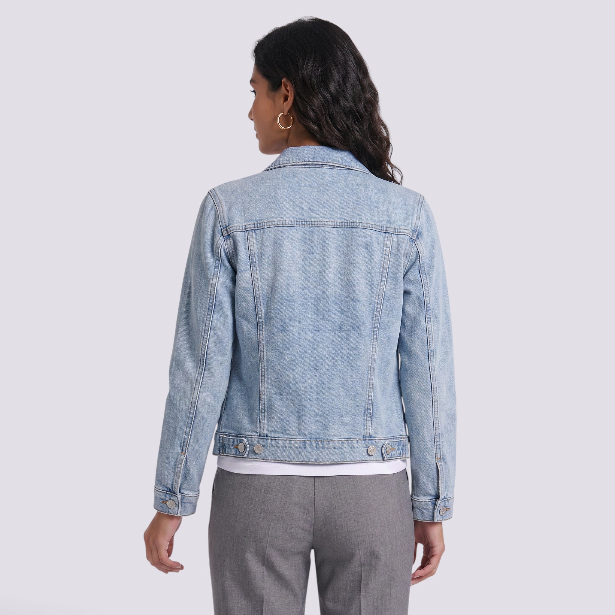 Chaqueta Vaquera Mujer Corte Entallado