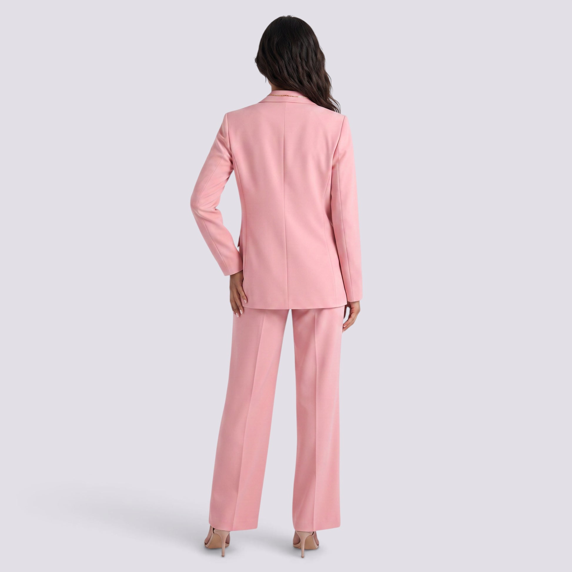 Blazer Mujer Entallado Costuras Decorativas