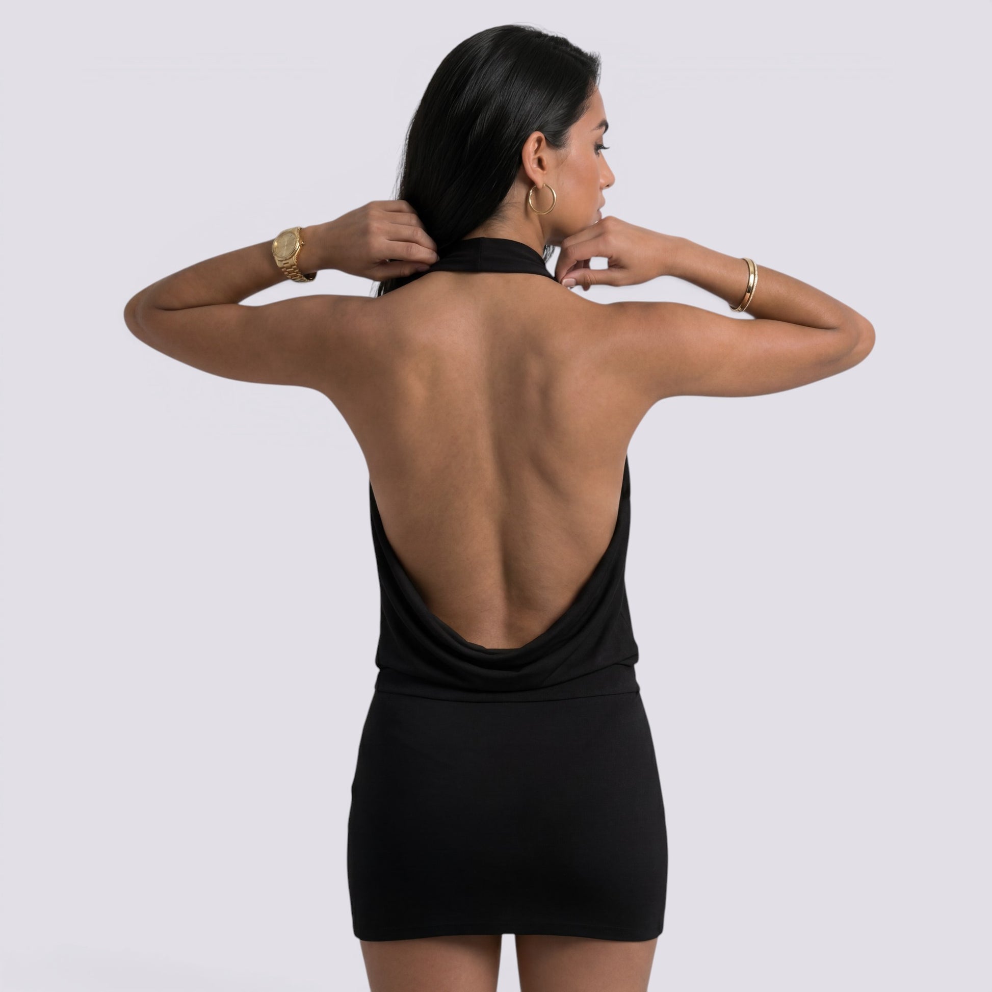 Vestido Halter Mujer Verano Elegante