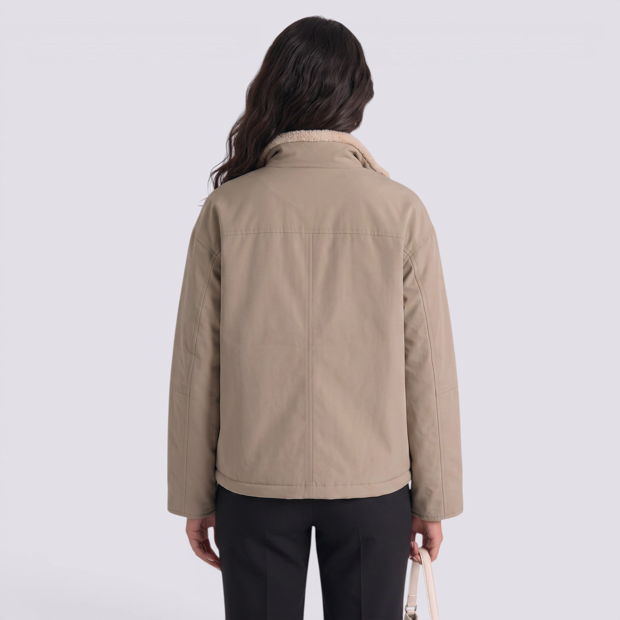 Chaqueta Acolchada Mujer Cuello Alto