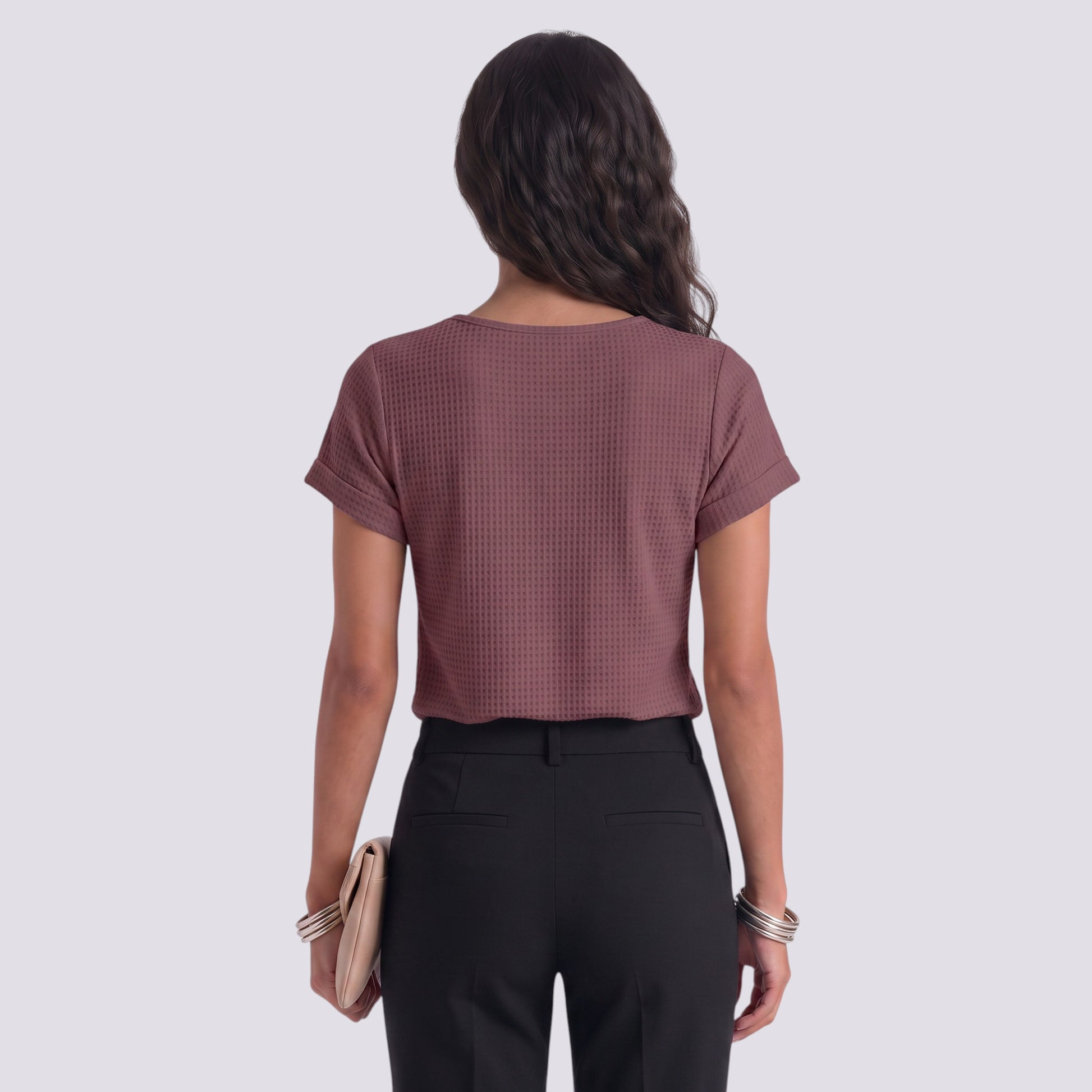 Camiseta Mujer Manga Corta con Encaje