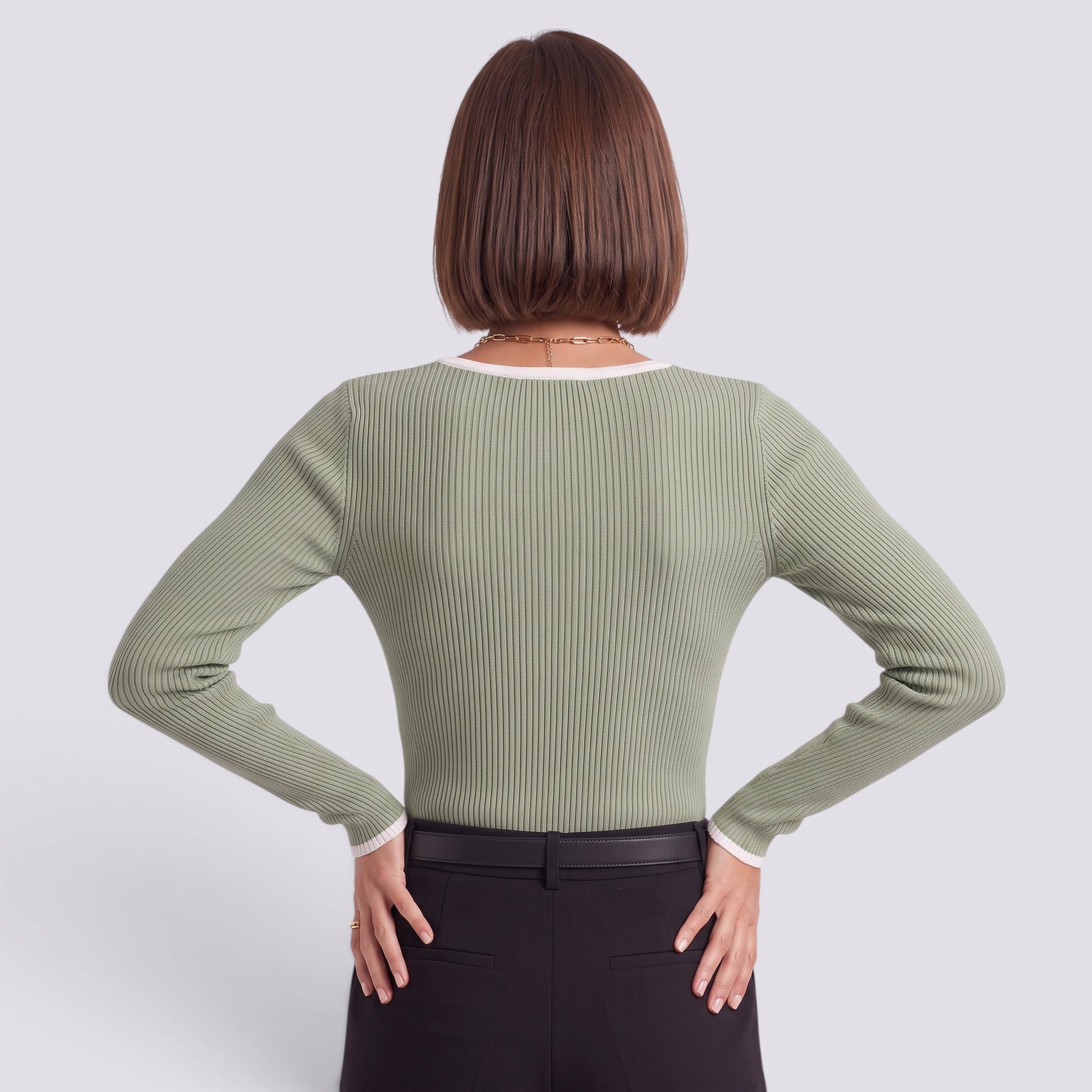 Jersey Mujer Rayas Oversize Cuello Pico