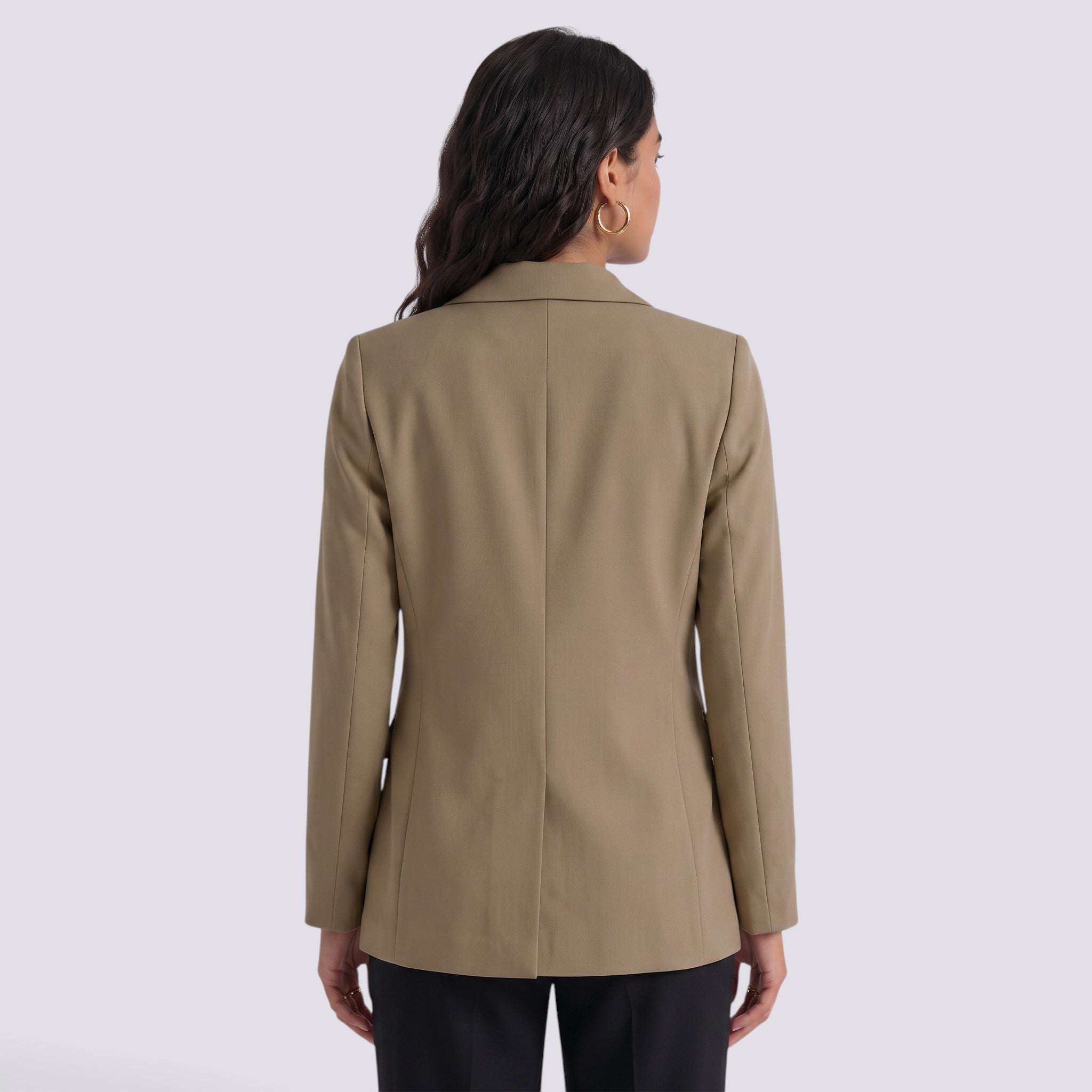 Blazer Mujer Entallado Corte Clásico