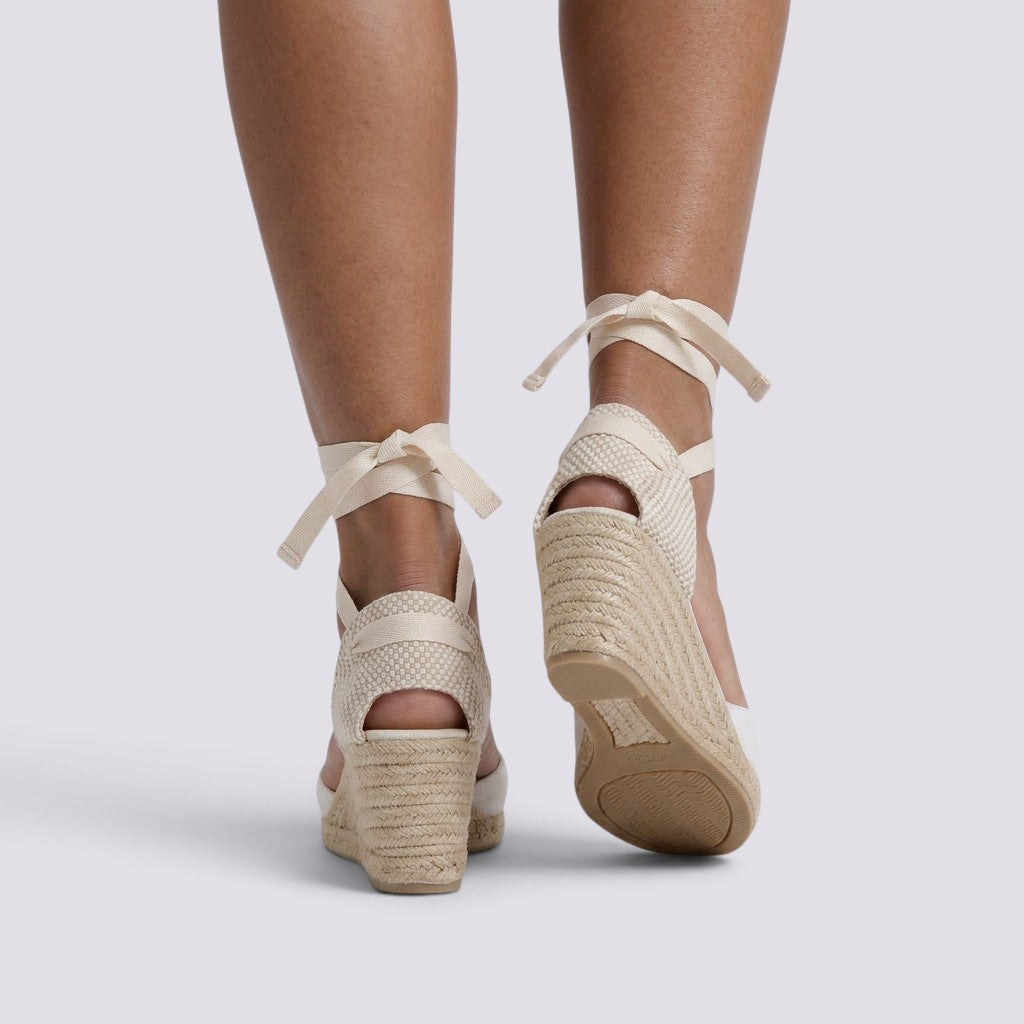 Sandalias Mujer con Cuña de Esparto