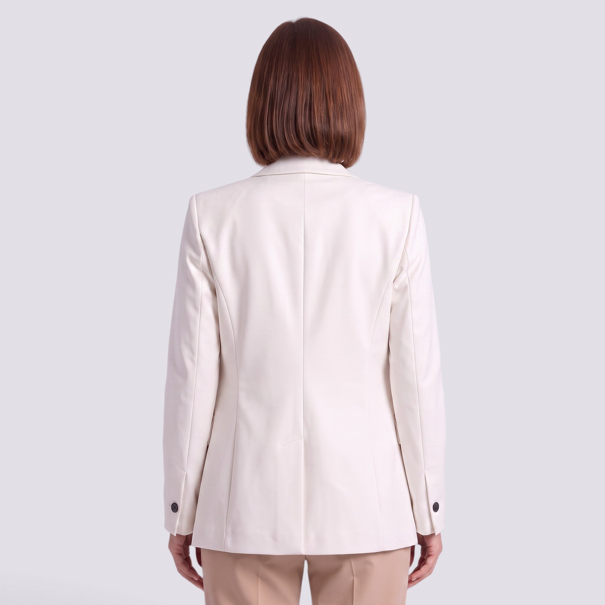 Blazer Mujer Entallado Un Botón
