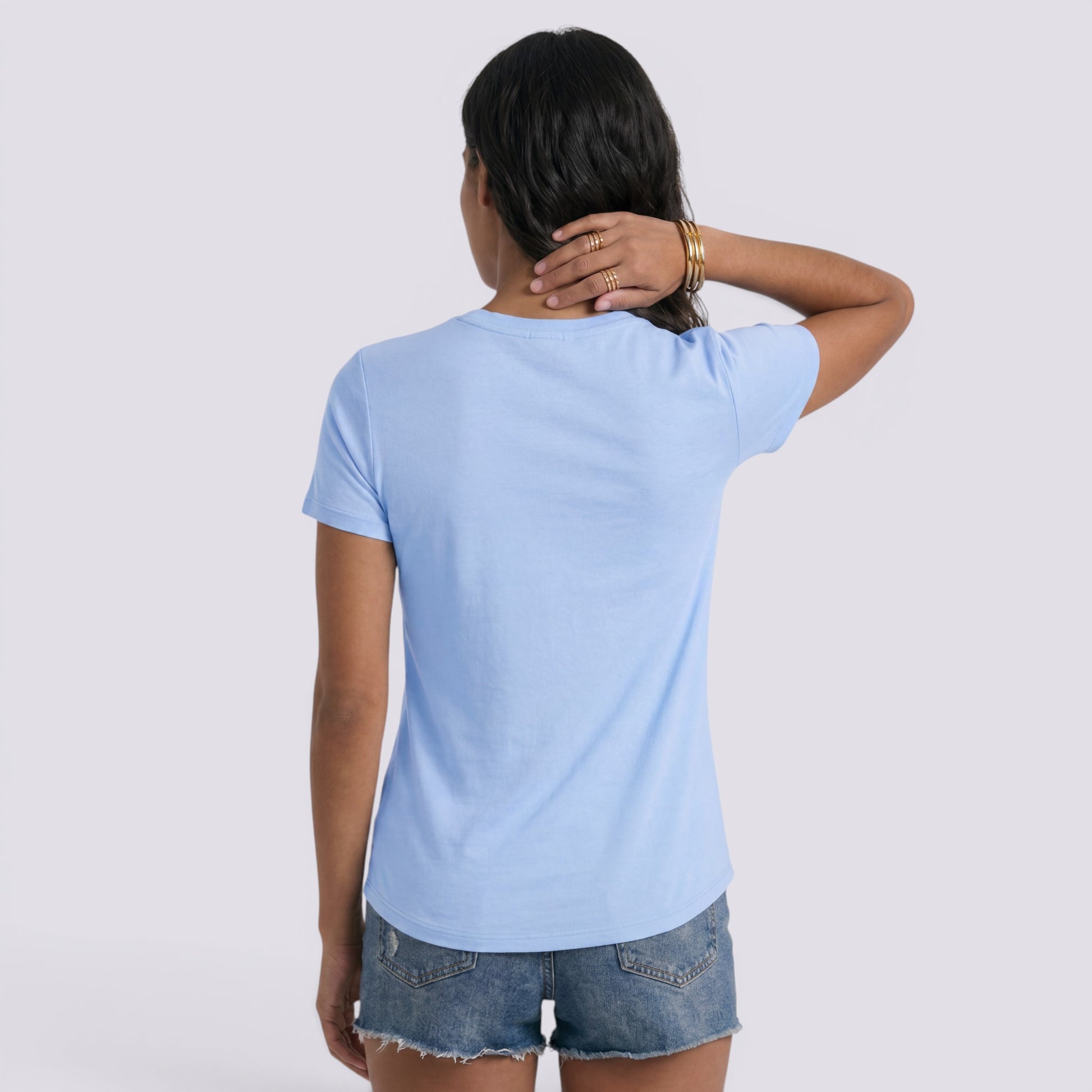 Camiseta Mujer Cuello Cruzado