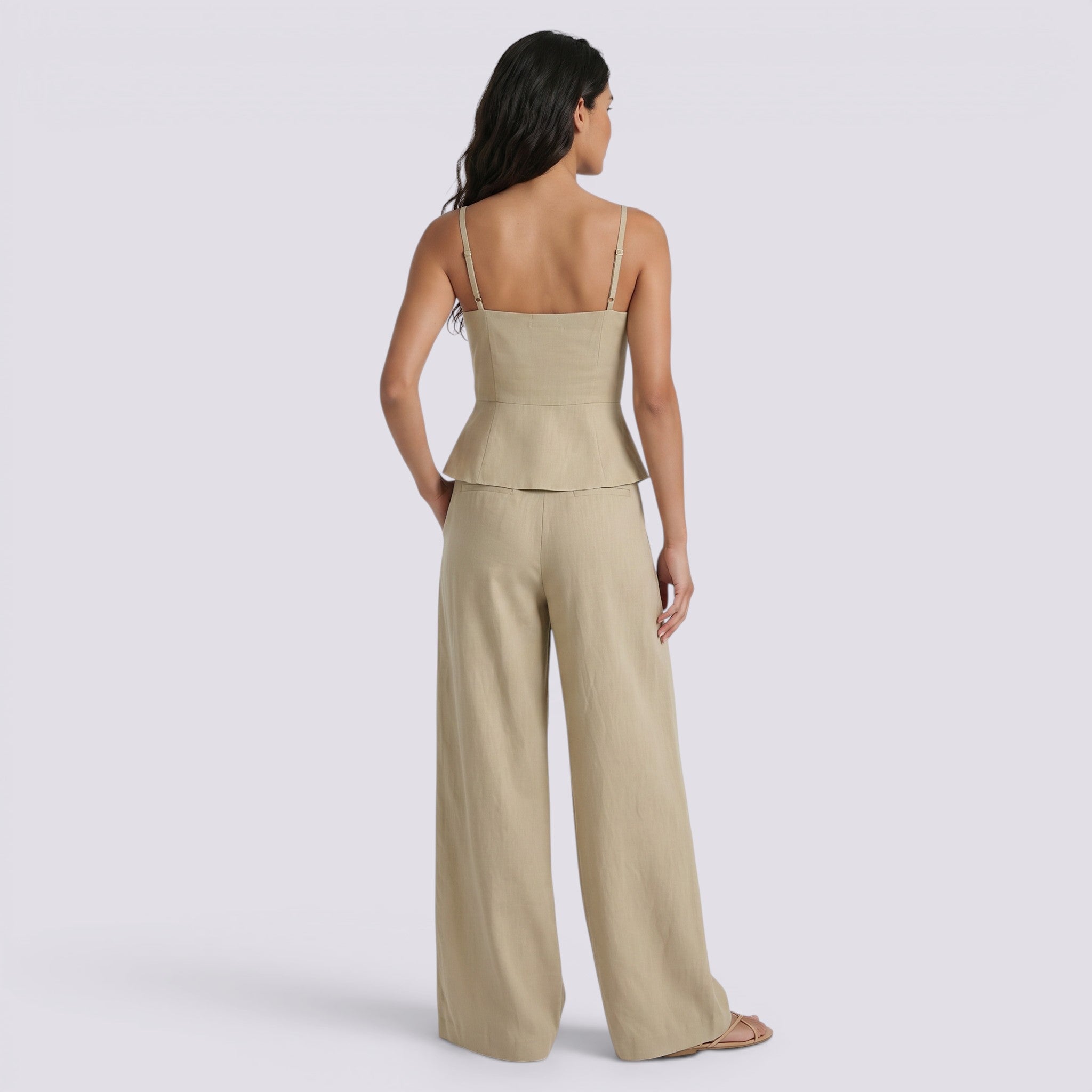 Conjunto Mujer Top Tirantes Cintura Alta