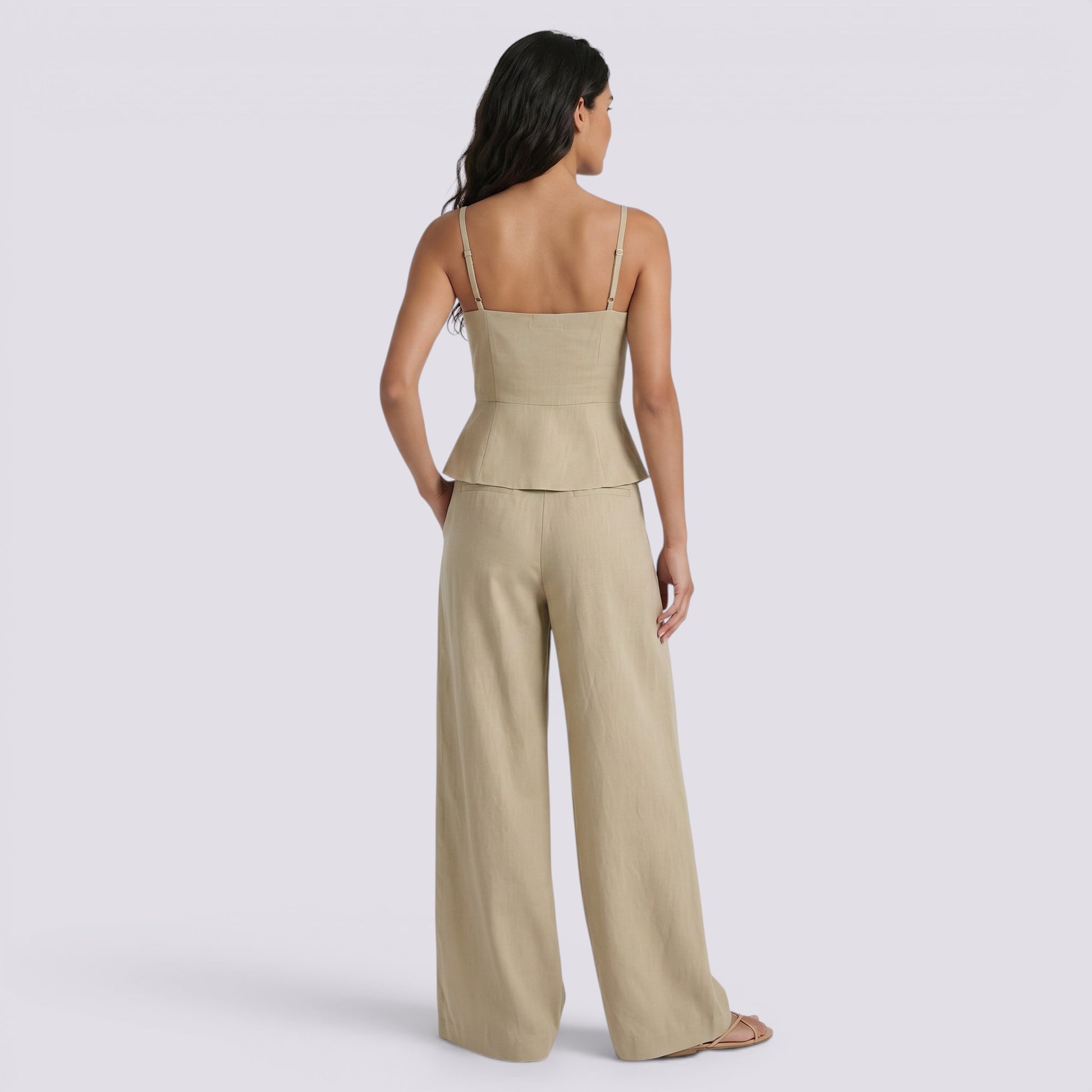 Conjunto Mujer Top Tirantes Cintura Alta