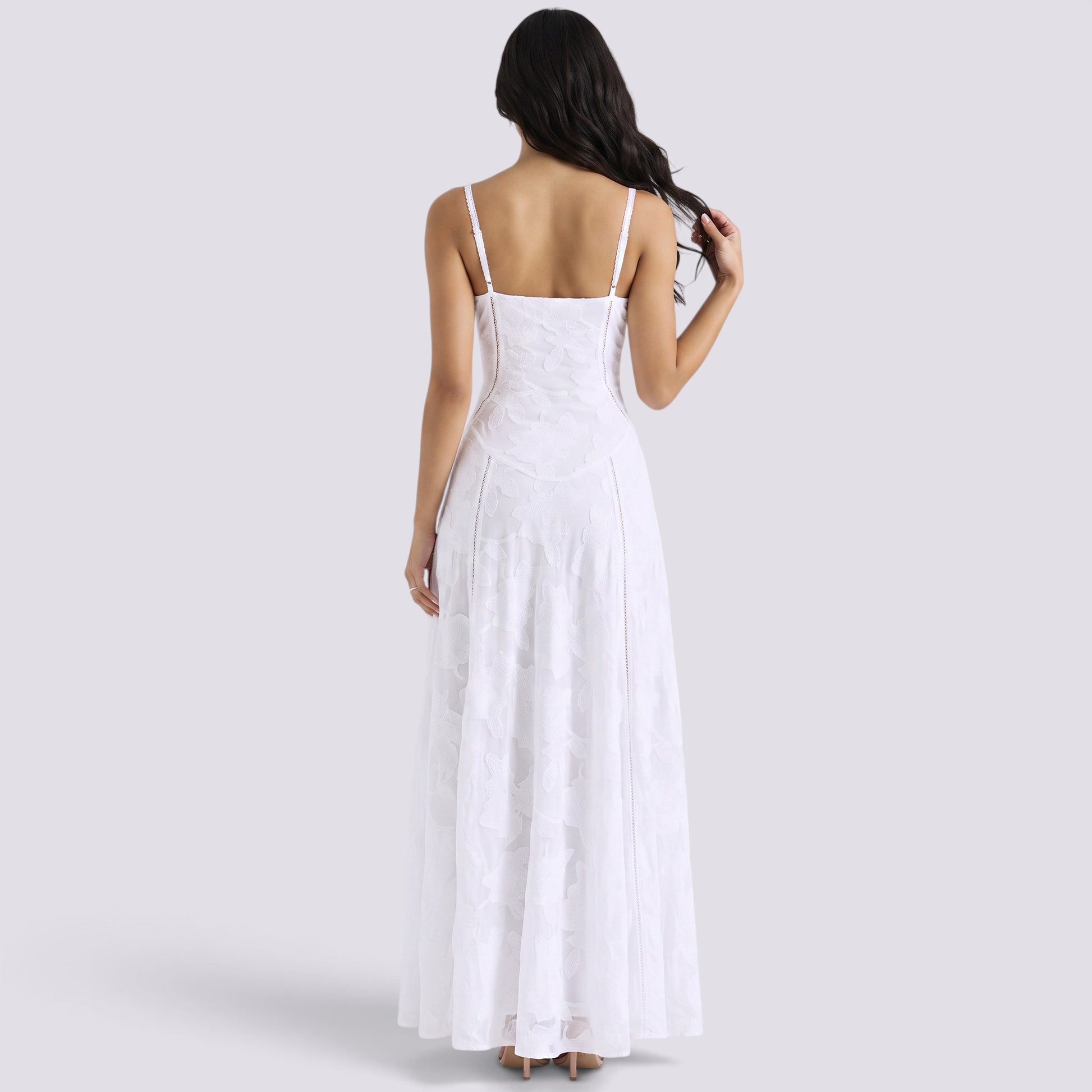 Vestido Fiesta Mujer Palabra de Honor Escote Recto