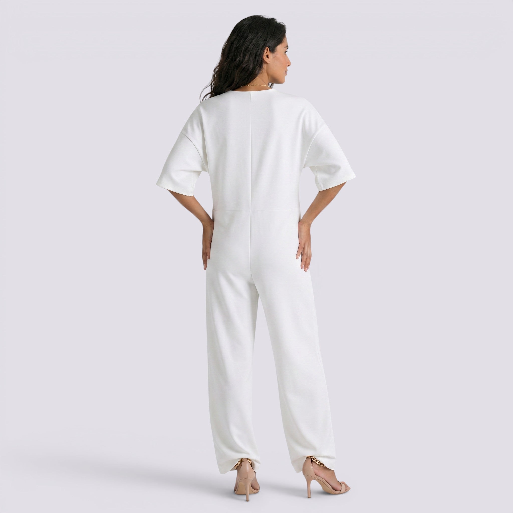 Mono Ancho Mujer Manga Redondo Corta