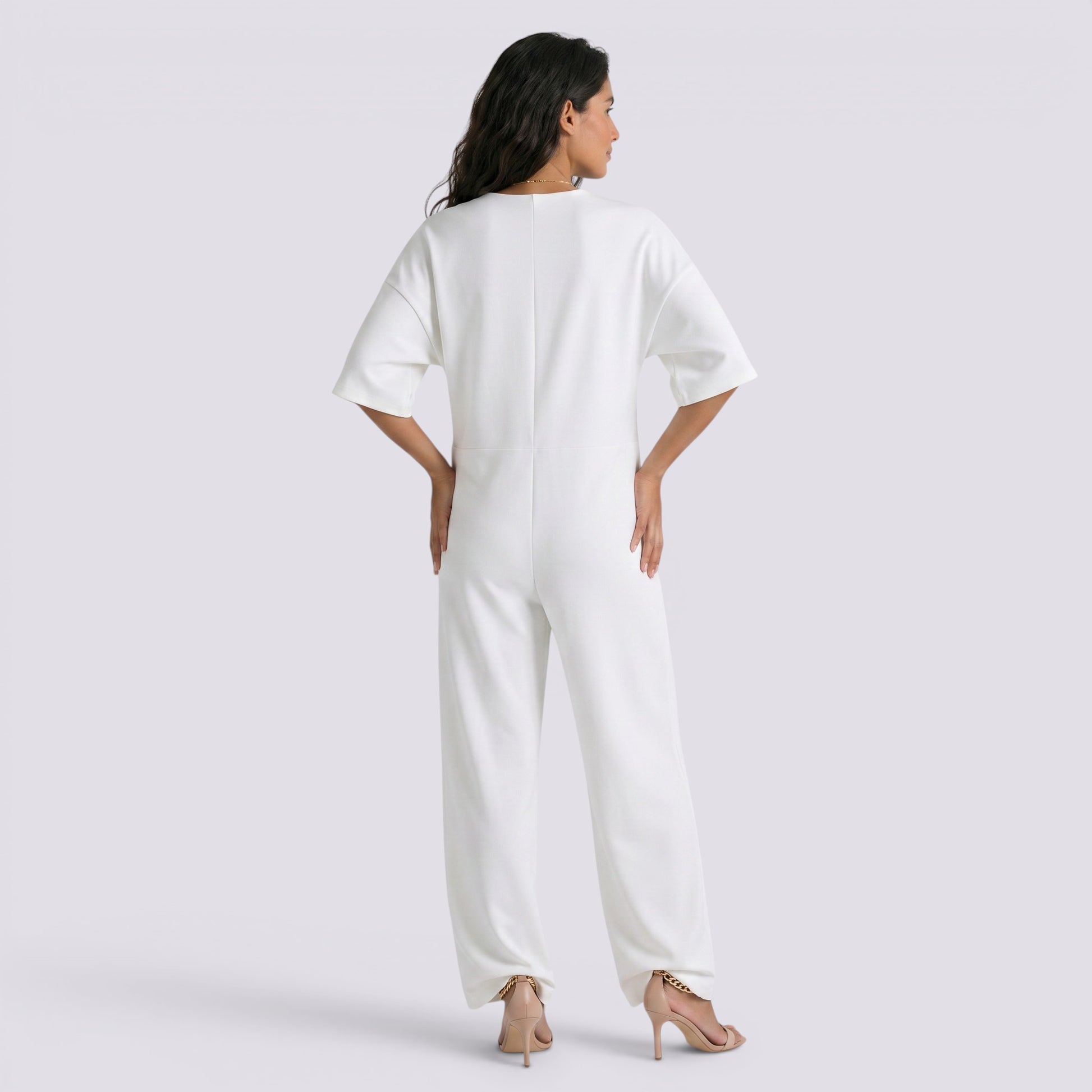Mono Ancho Mujer Manga Redondo Corta