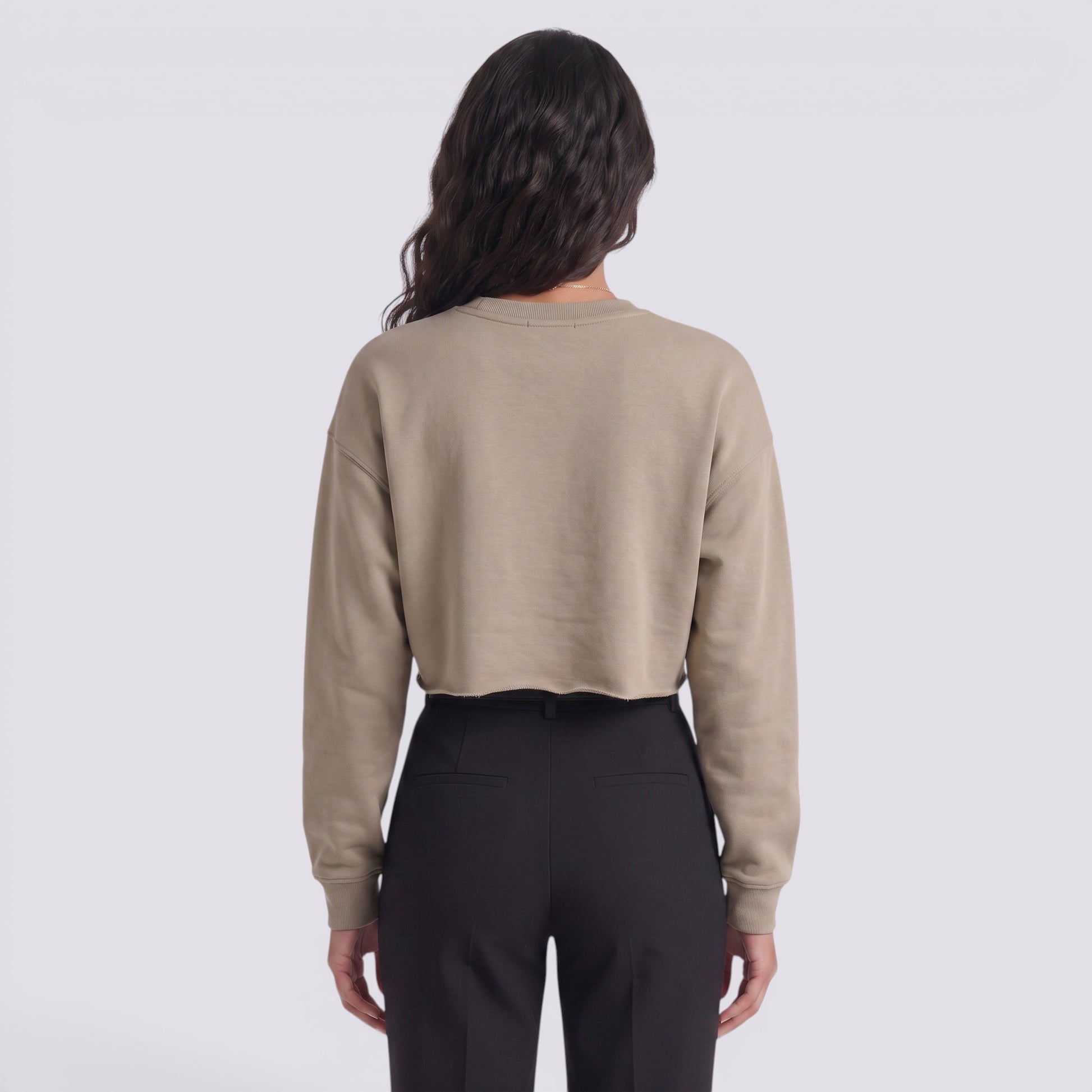 Camiseta Manga Larga Mujer Corta Entallada