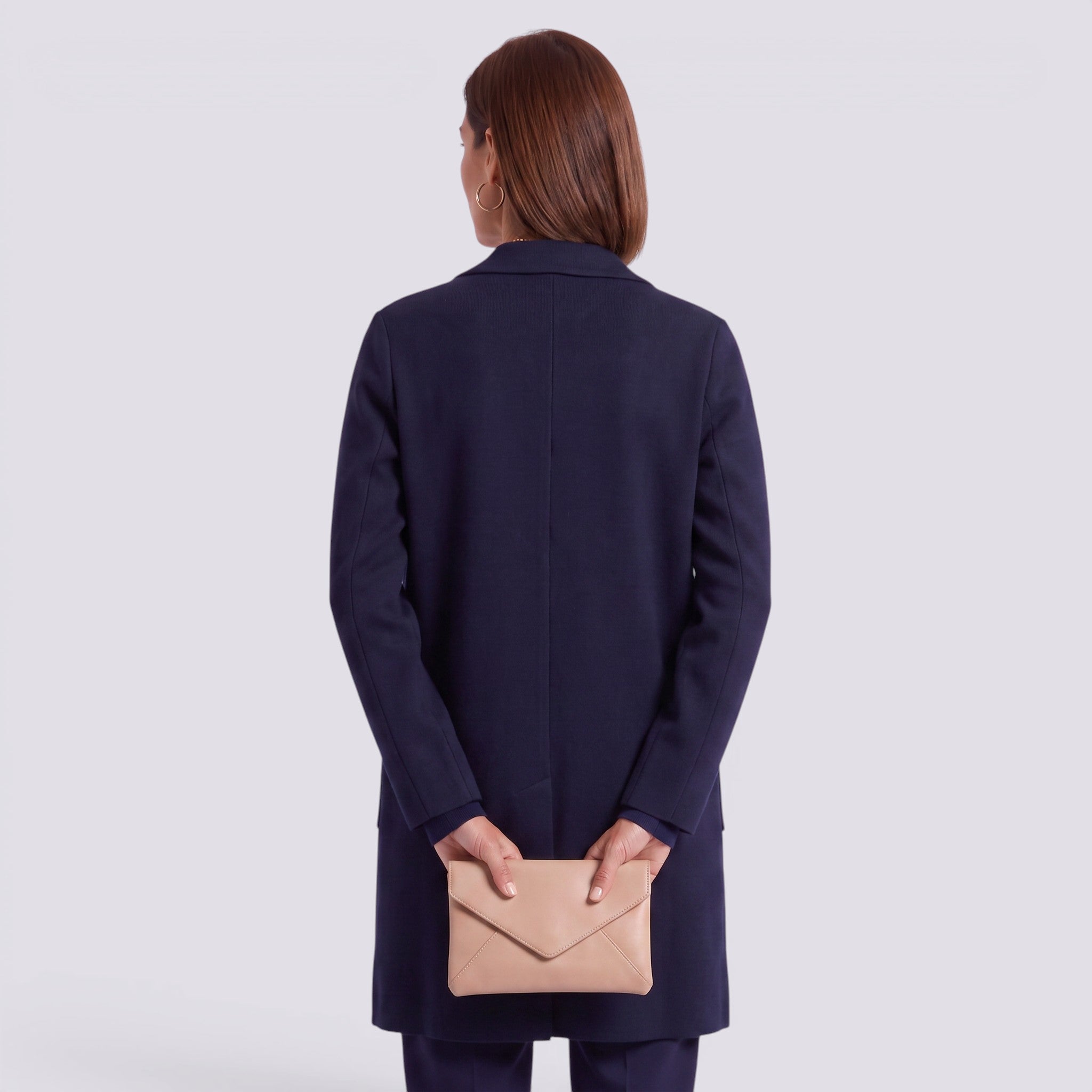 Cárdigan Mujer Largo Elegante Entallado con Solapa