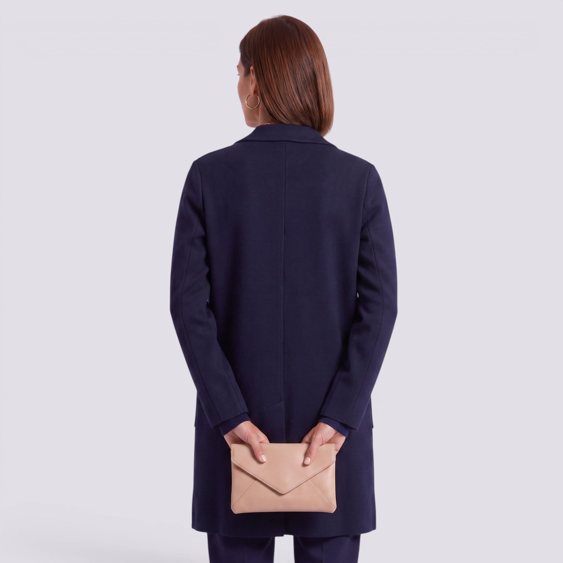 Cárdigan Mujer Largo Elegante Entallado con Solapa