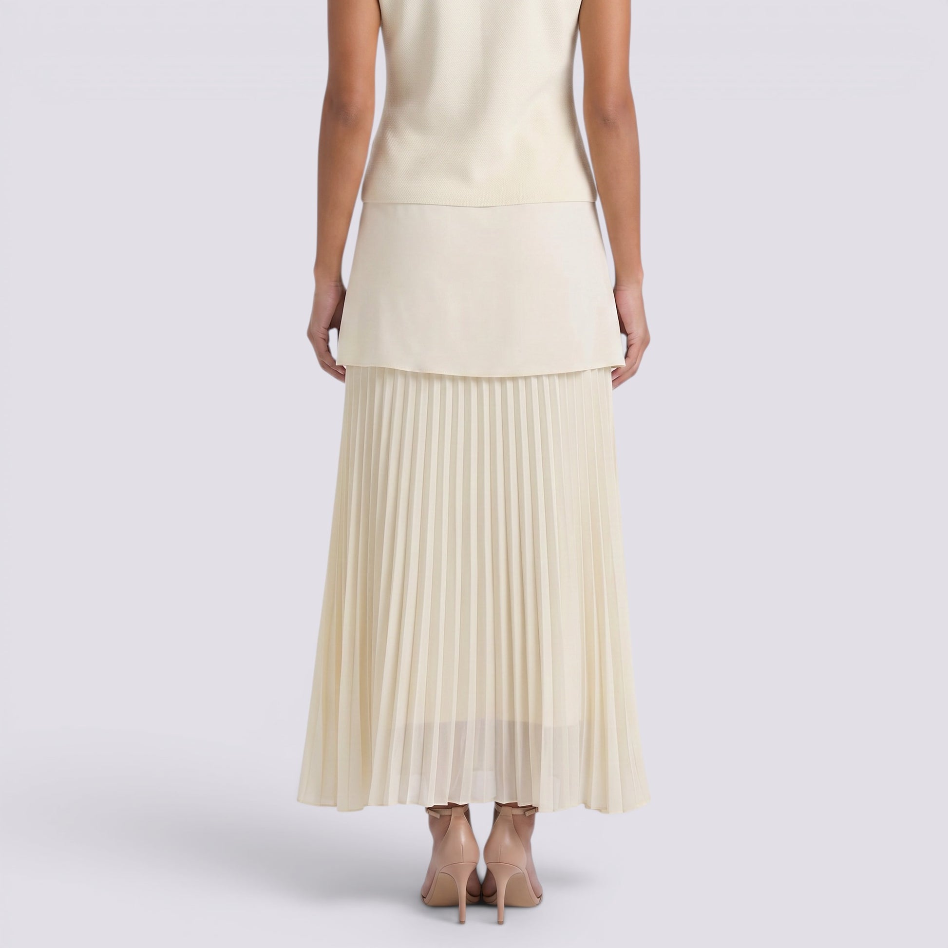 Falda Midi Mujer Cintura Alta
