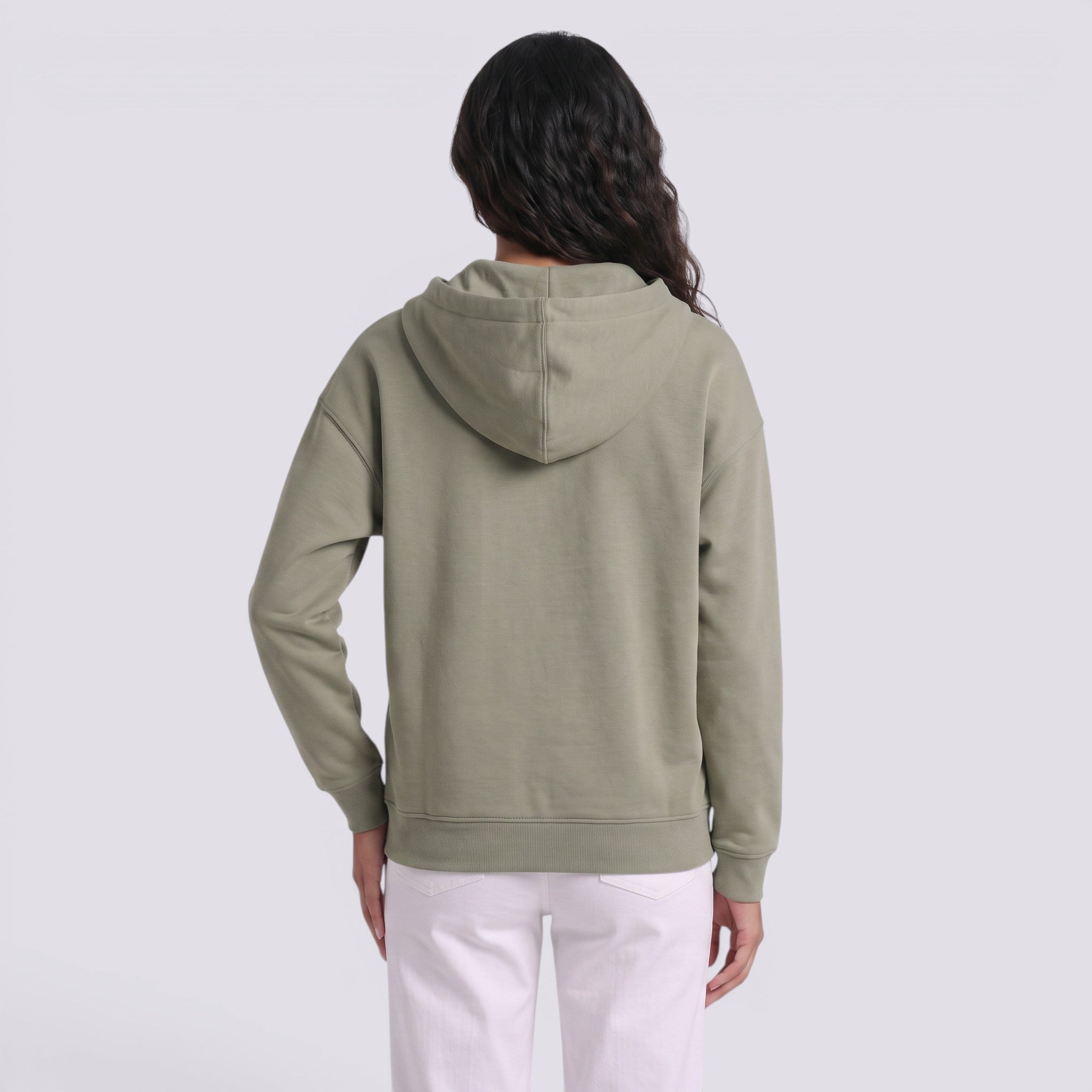 Sudadera Oversize Mujer con Capucha y Cremallera