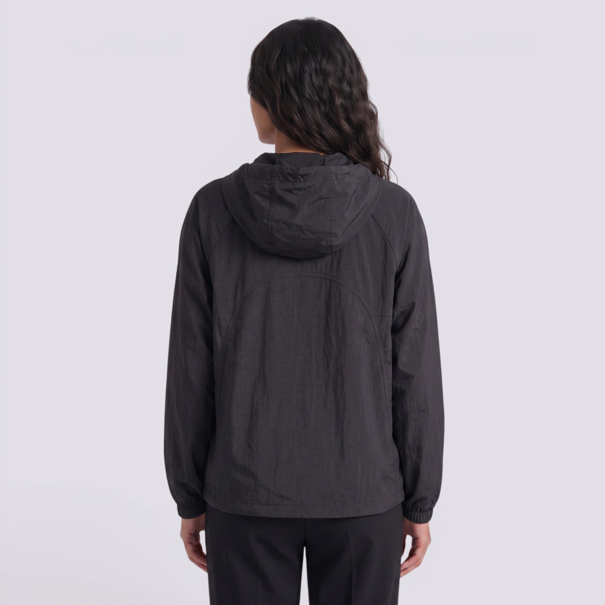 Chaqueta Cortavientos Mujer Ligera con Capucha