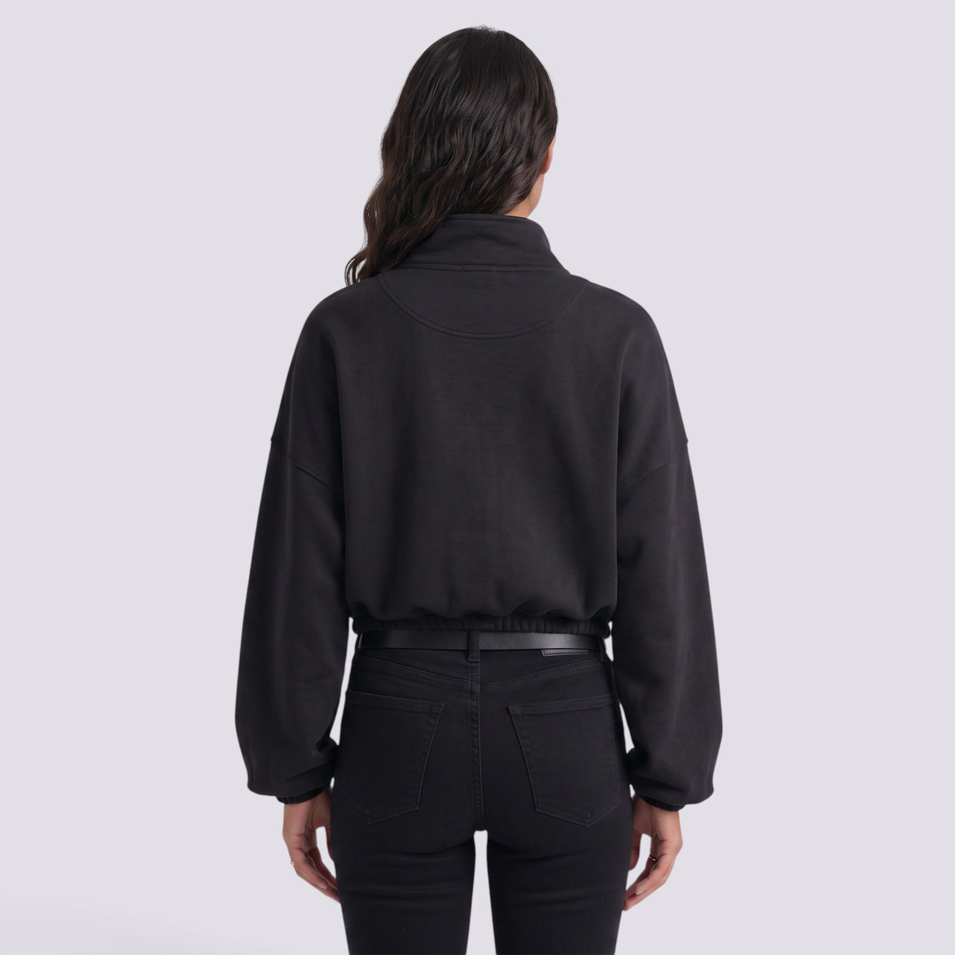 Chaqueta Mujer Con Capucha y Cremallera Cordón Ajustable