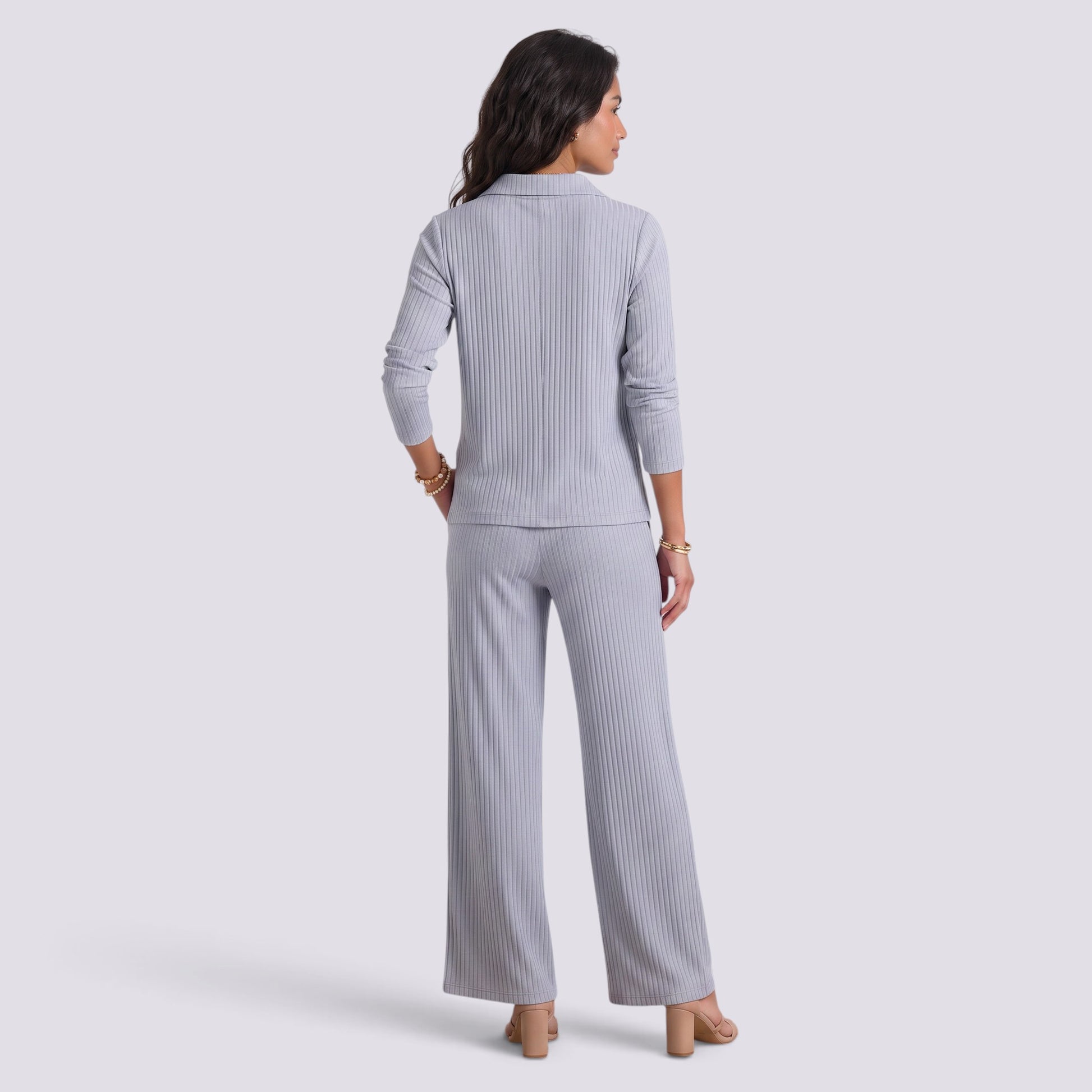 Conjunto Mujer Camisa y Pantalón Ancho