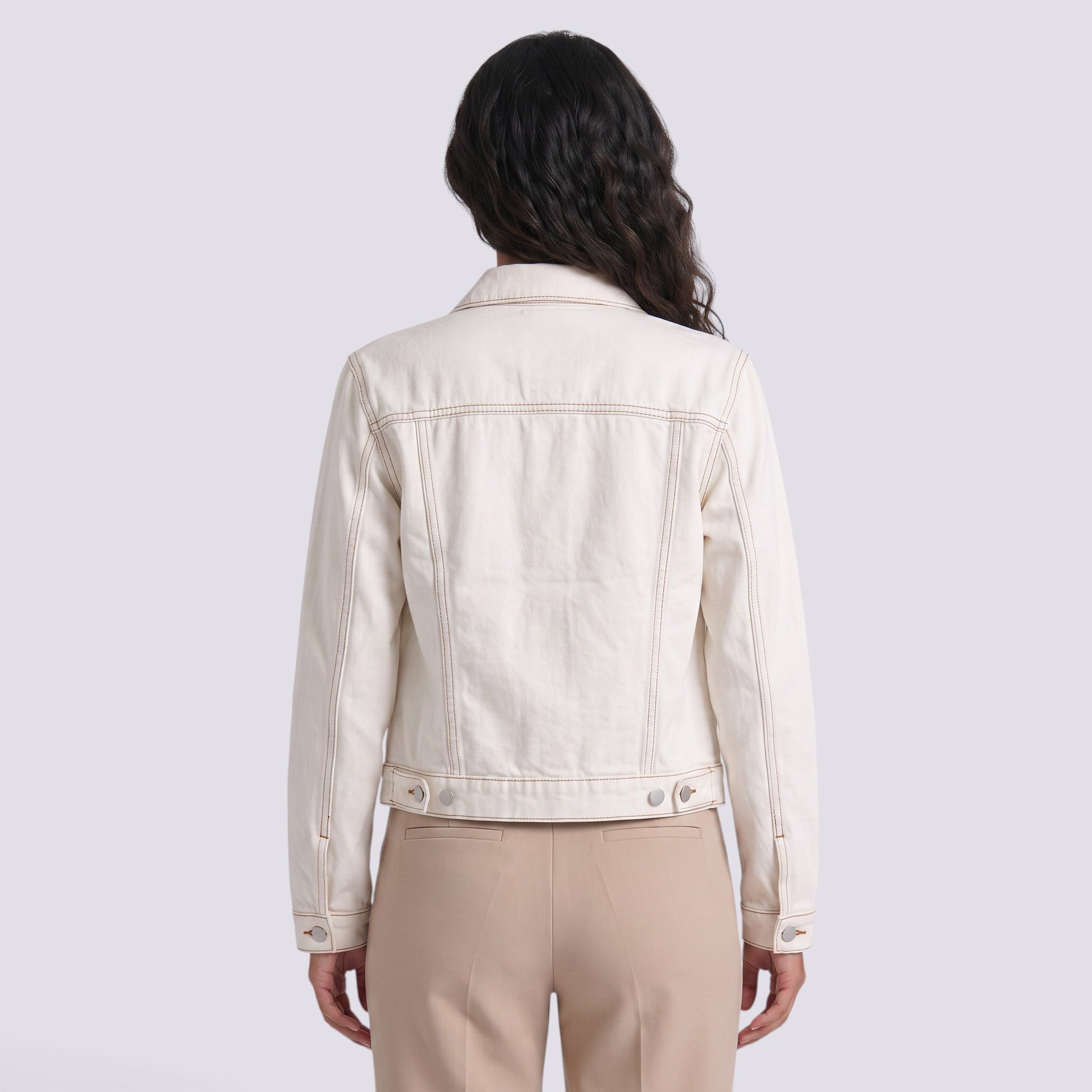 Chaqueta Vaquera Mujer Corte Recto Clásica