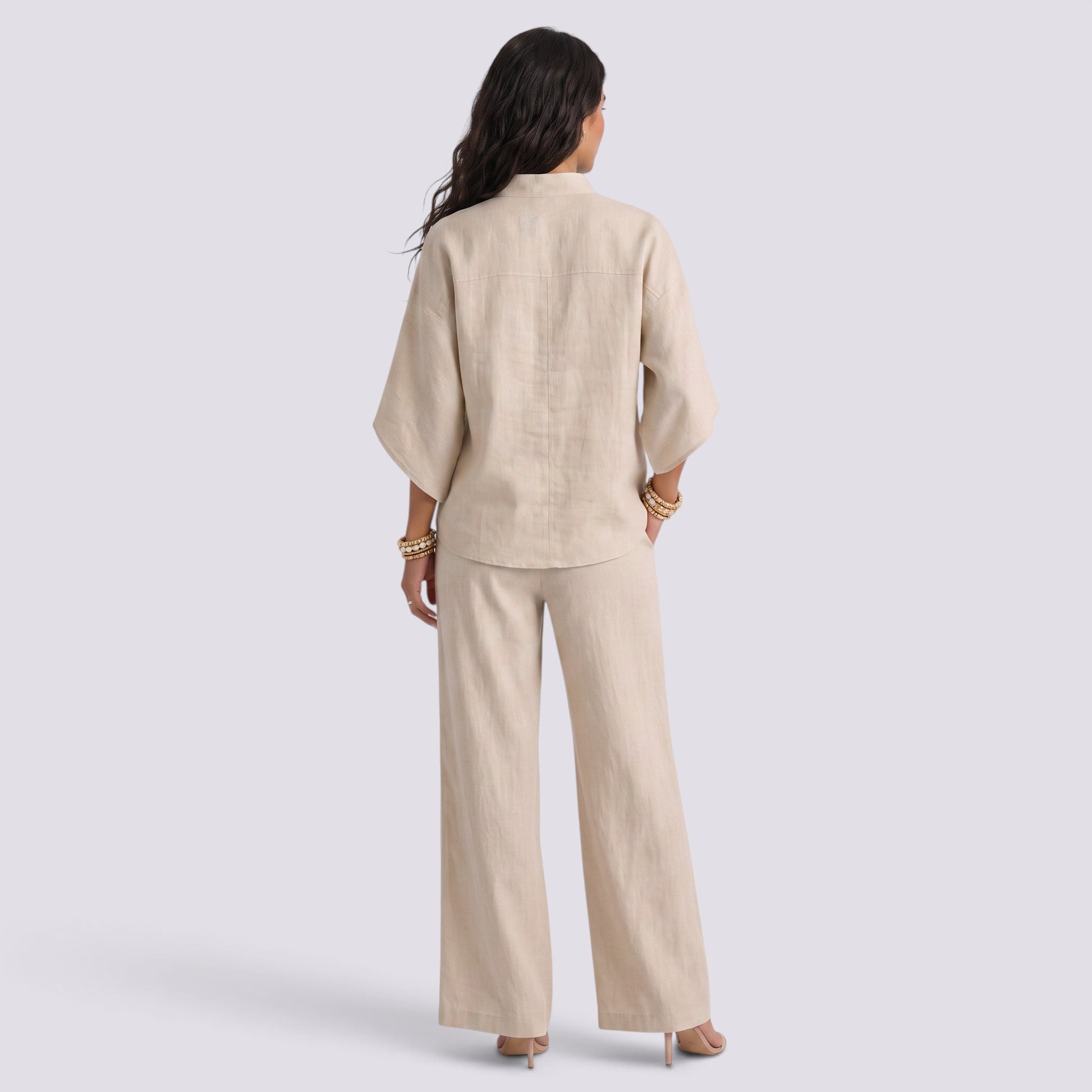 Conjunto Mujer Top y Pantalón Recto