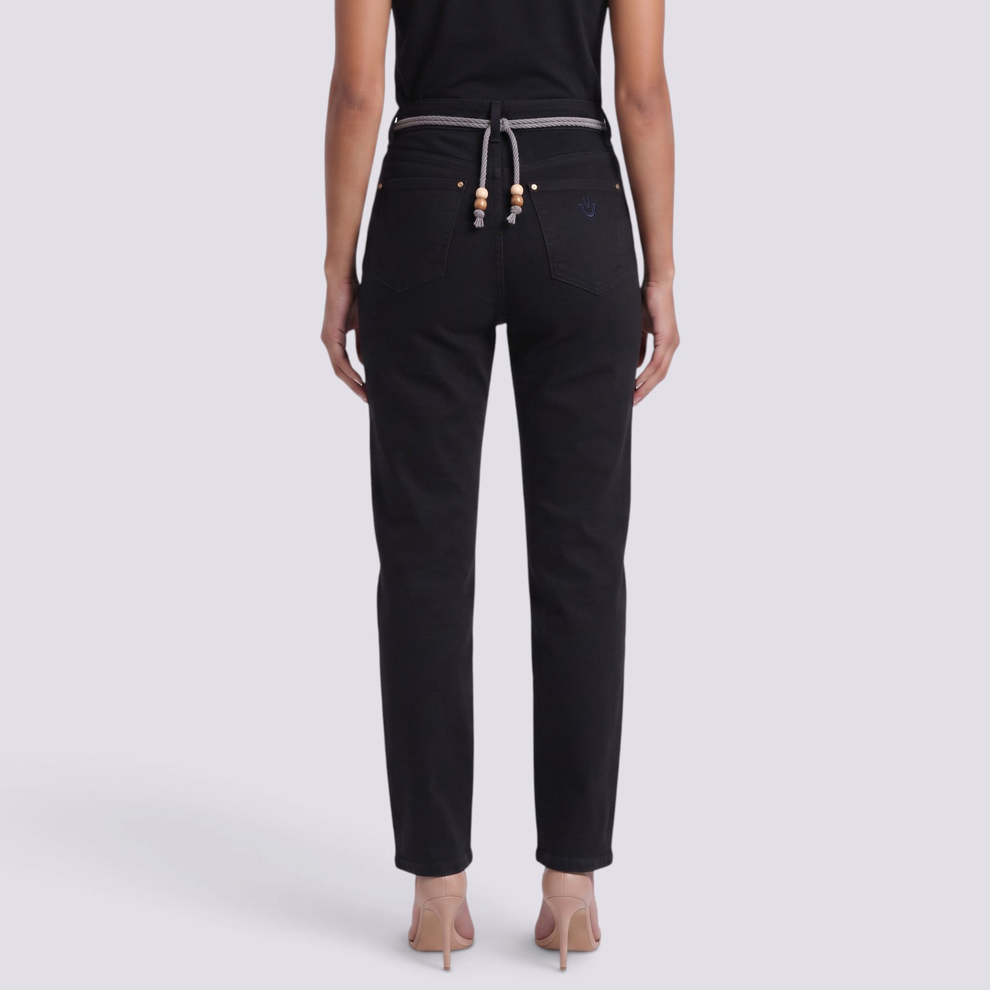 Pantalón Vaquero Mujer Recto Tiro Alto