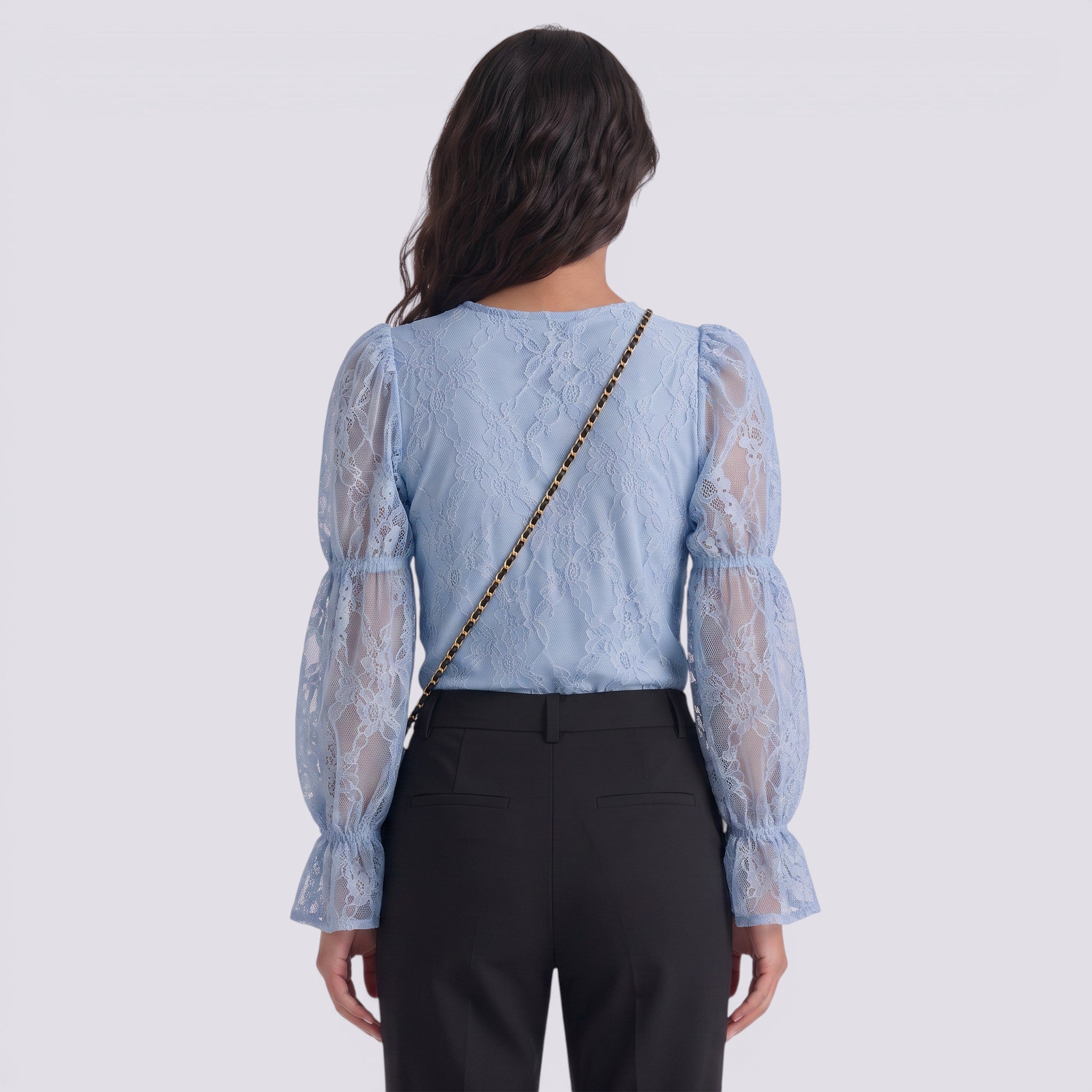 Camiseta Mujer de Encaje Romántico