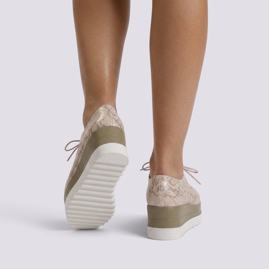 Zapatillas Plataforma Mujer Cordones
