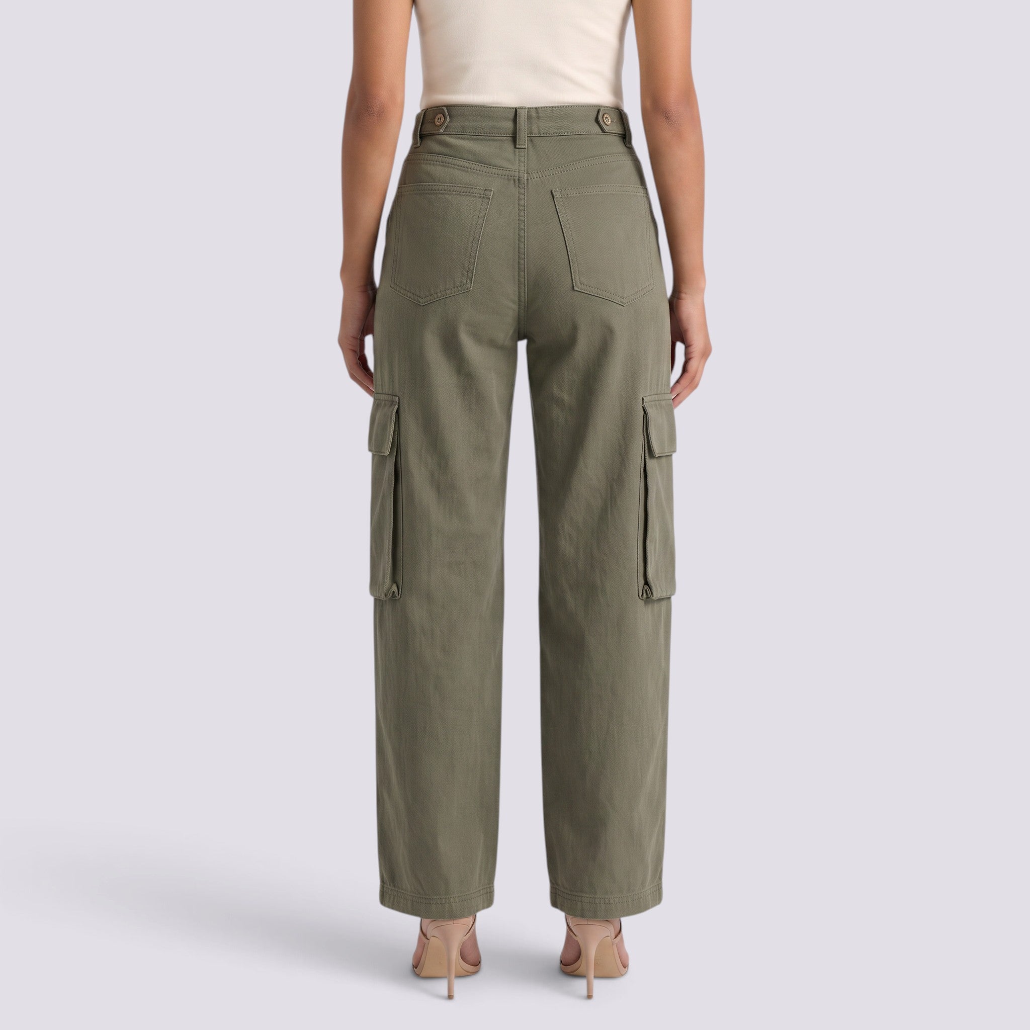 Vaqueros Cargo Mujer Multibolsillos