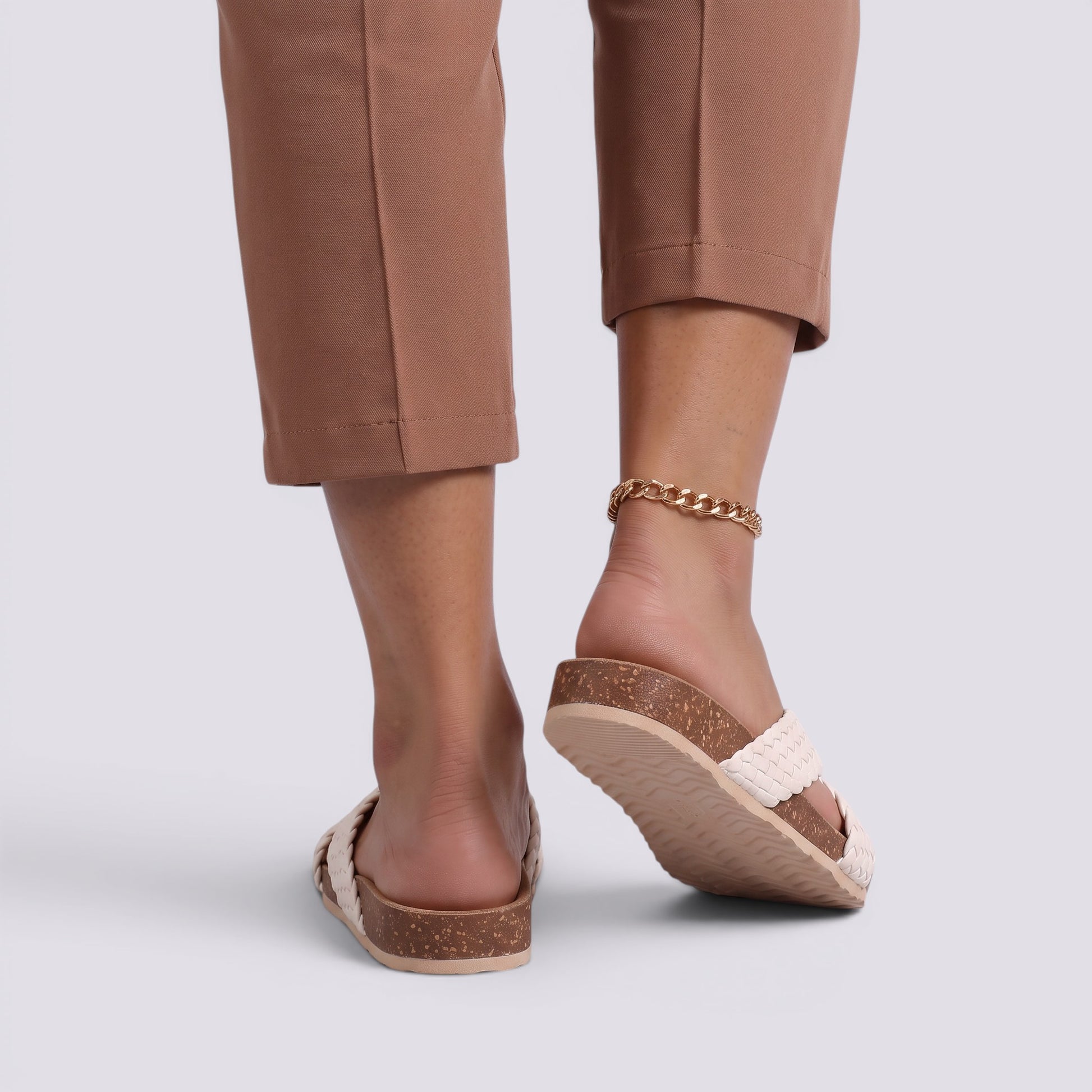 Sandalias Plataforma Mujer Tiras Cruzadas