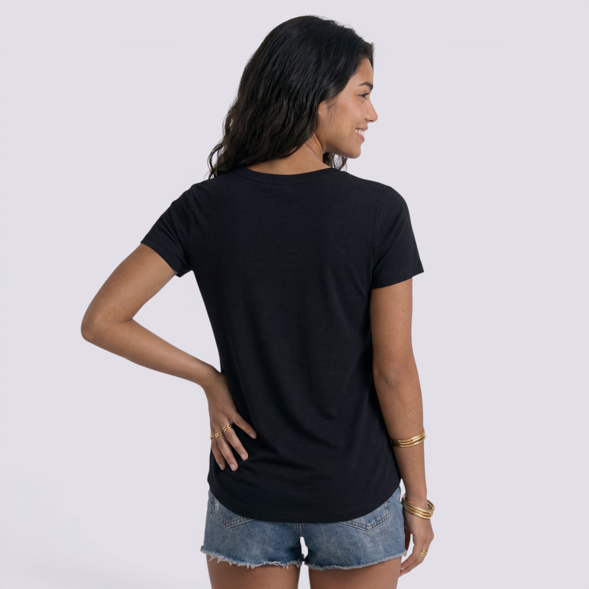 Camiseta Mujer Cuello Cruzado