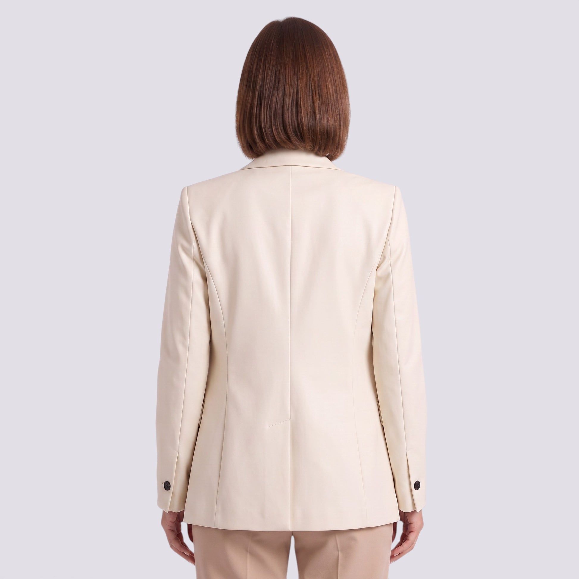 Blazer Mujer Entallado Un Botón